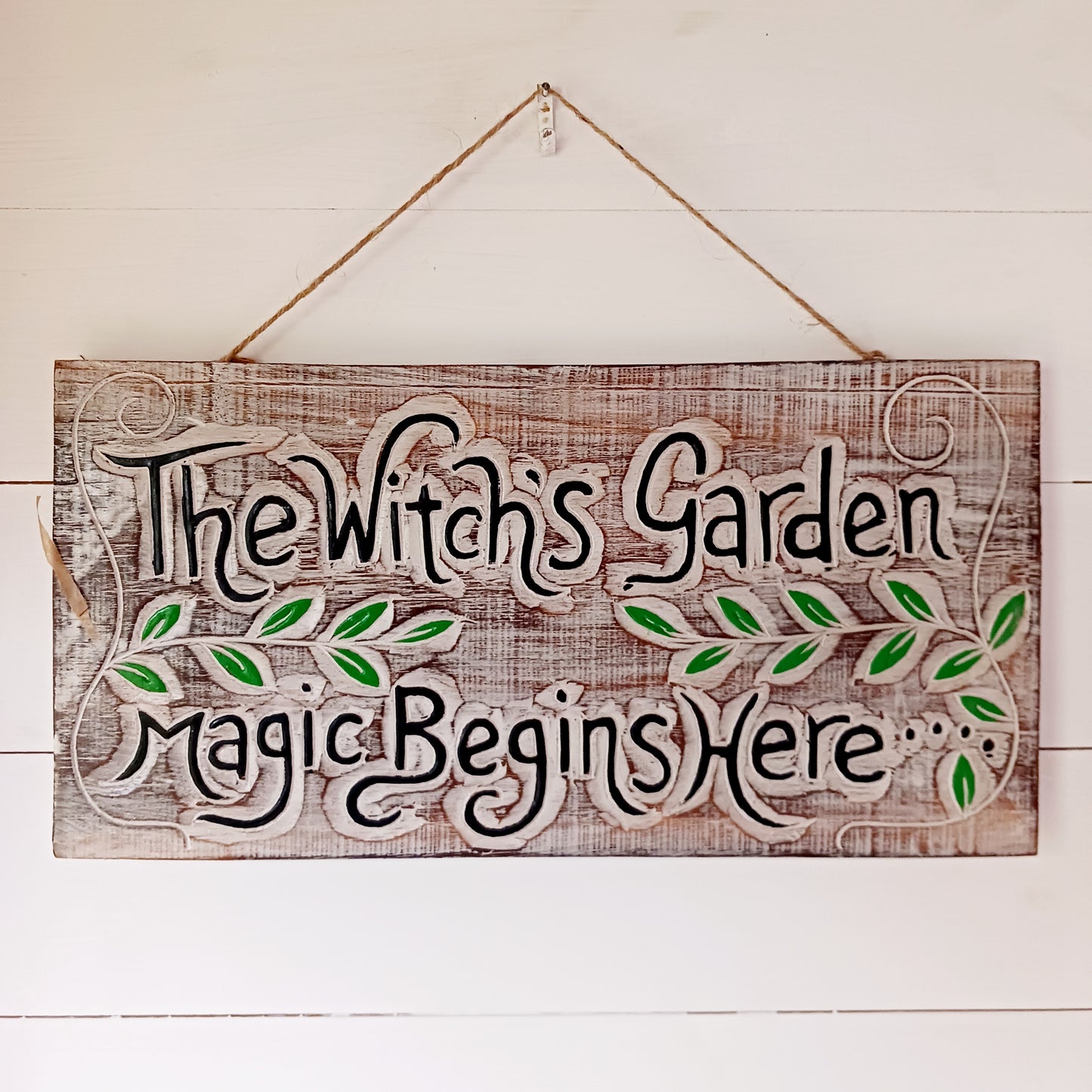 Witch's Garden Wall Plaque