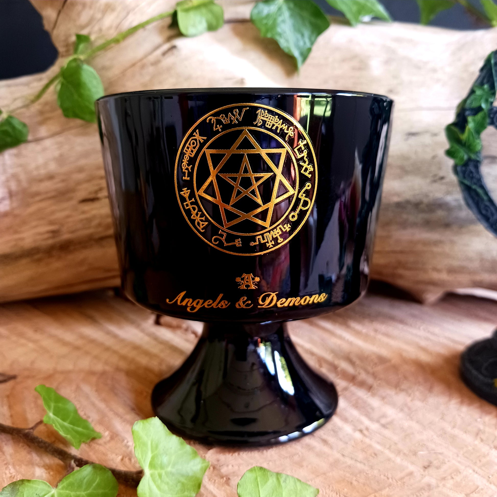 Angels & Demons Candle | Amber Leather Alchemy Gothic