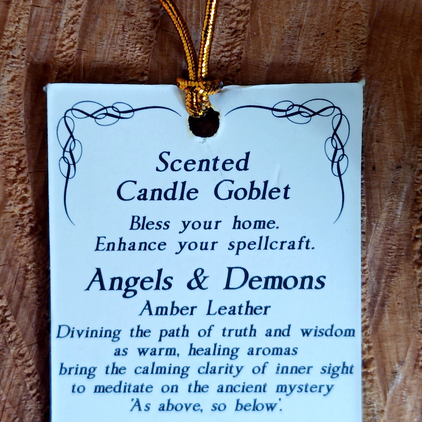 Angels & Demons Candle | Amber Leather