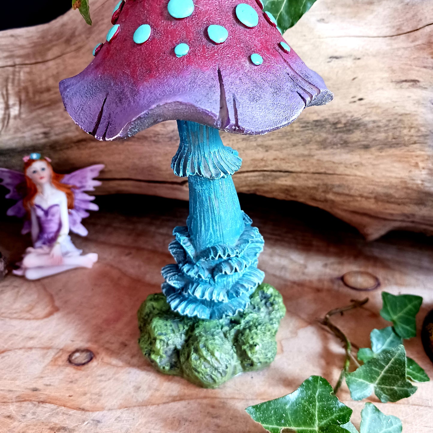 This fantasy toadstool from Nemesis Now will be a beautiful ornament for your home.&nbsp; This Magic Mystic Mugwump Fairy Village Toadstool is expertly hand painted and crafted from durable resin for long-term display and feature intricate details on every side.  Its whimsical design will be sure to bring magic and delight to any space!