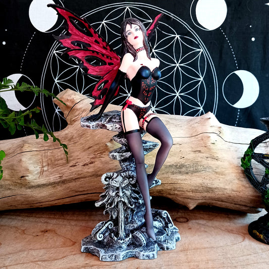 Scarlet | Seductive Dark Fairy Figurine