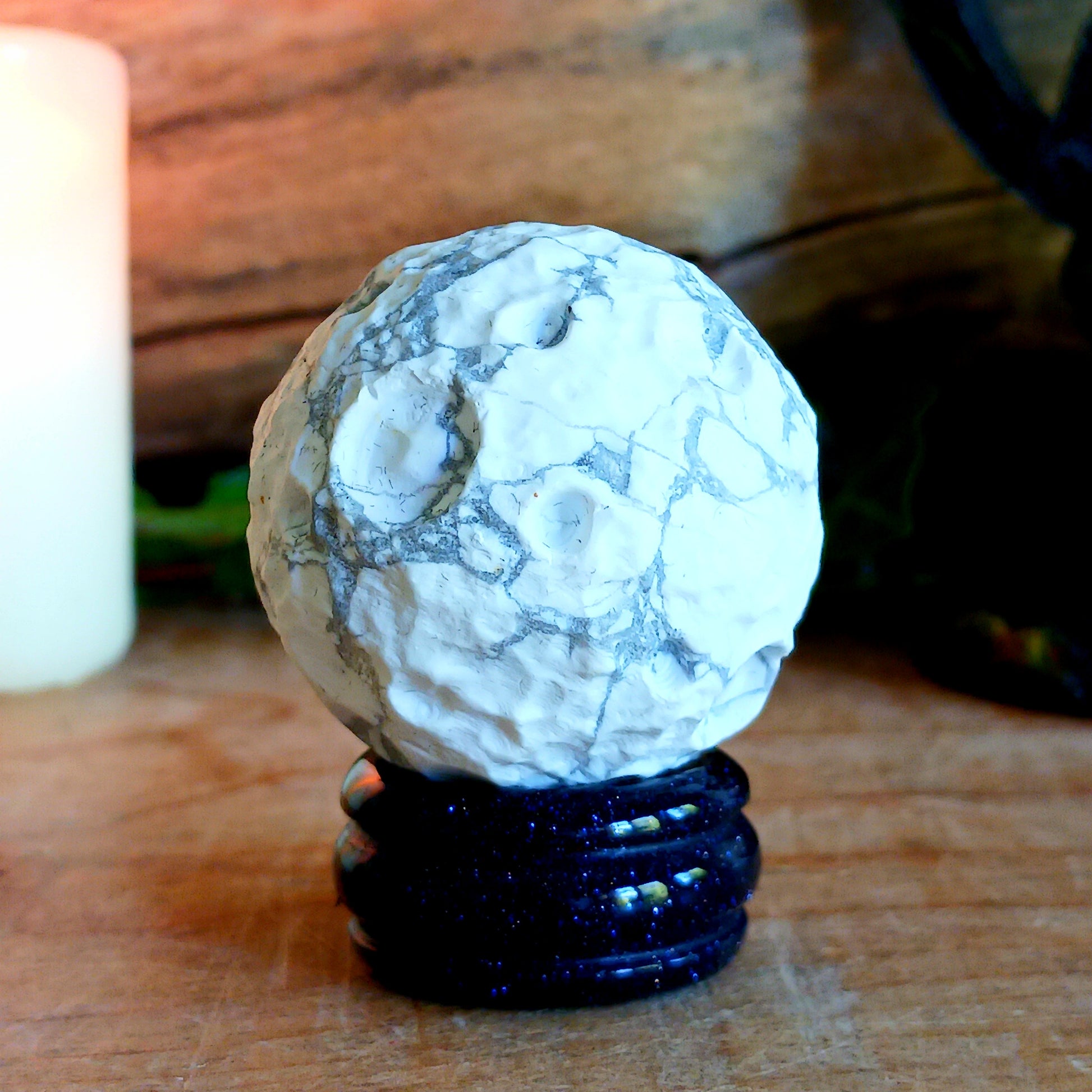 White Howlite embodies the Moon's calming energy.