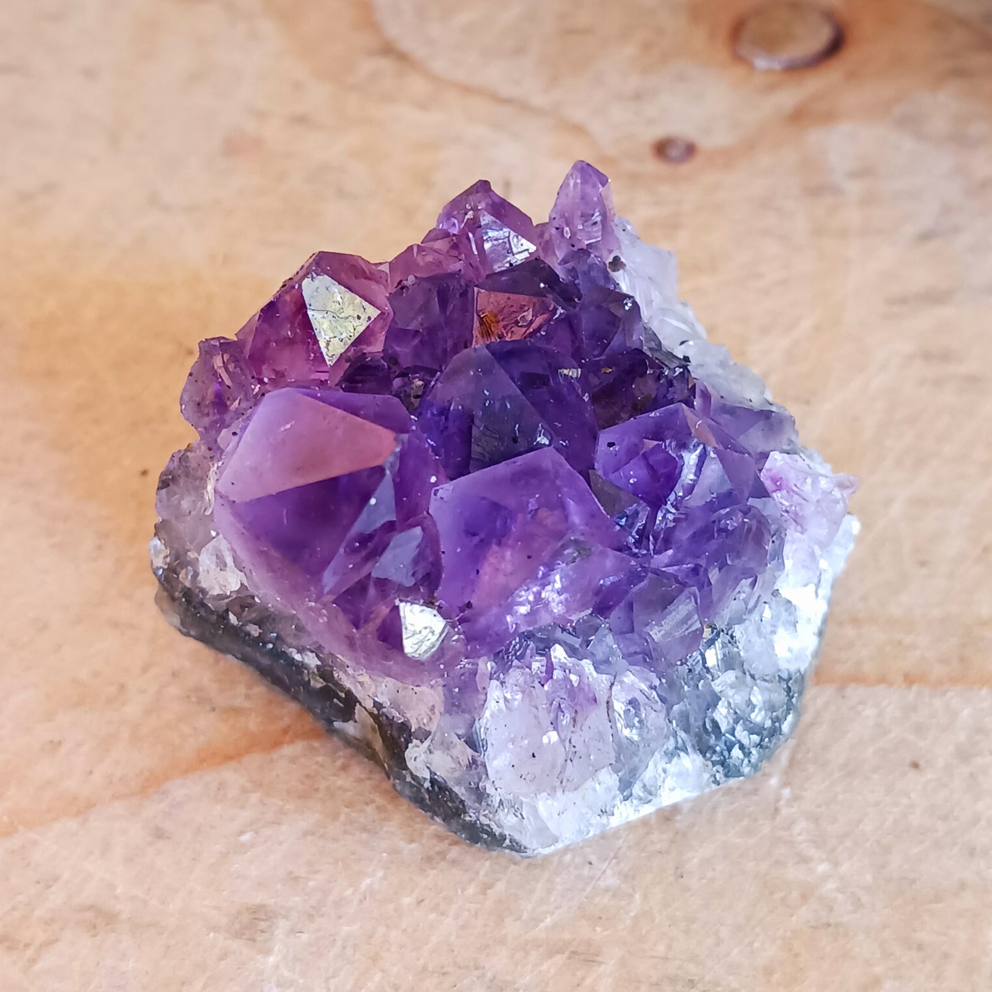 This amethyst crystal has the highest quality of the semi precious stones.