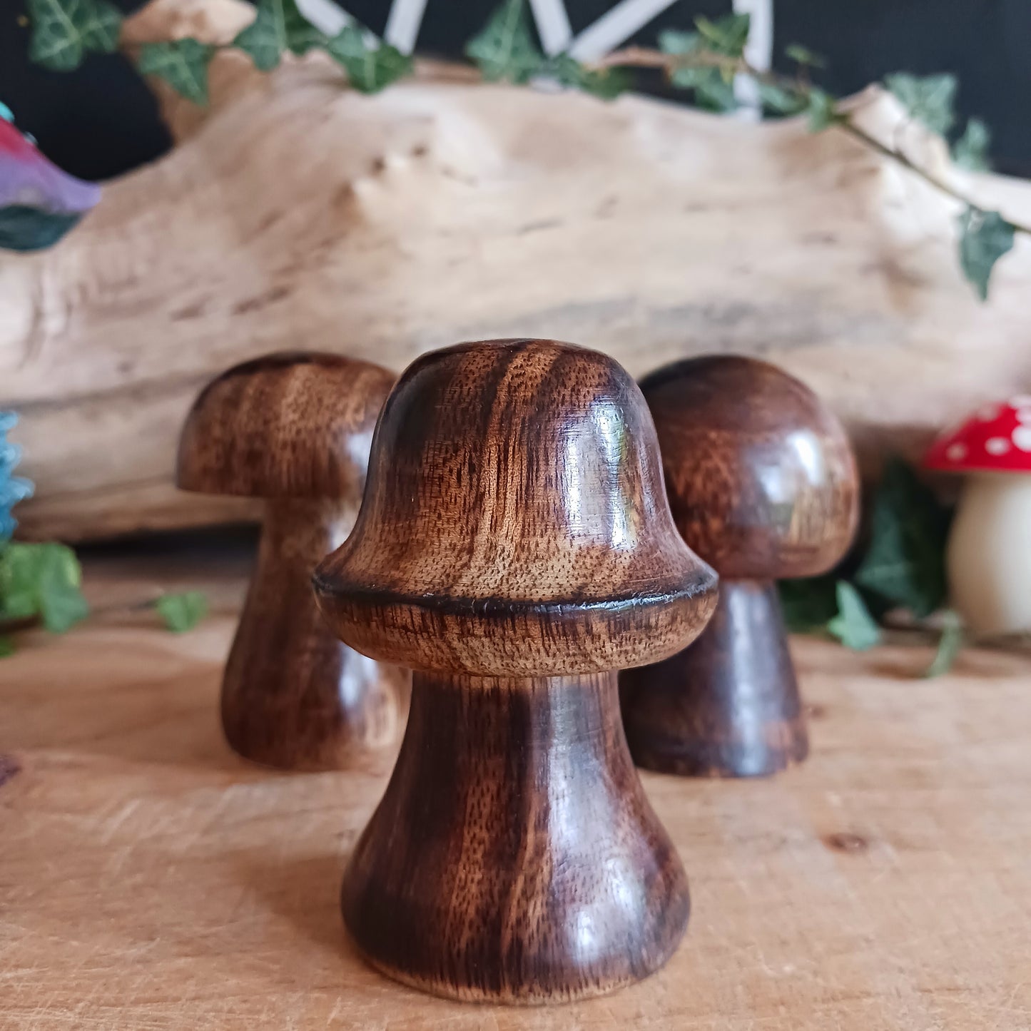 Transform your home with our enchanting set of 3 mini Incense Mushrooms. These charming decorative pieces will add a whimsical touch to your home décor.