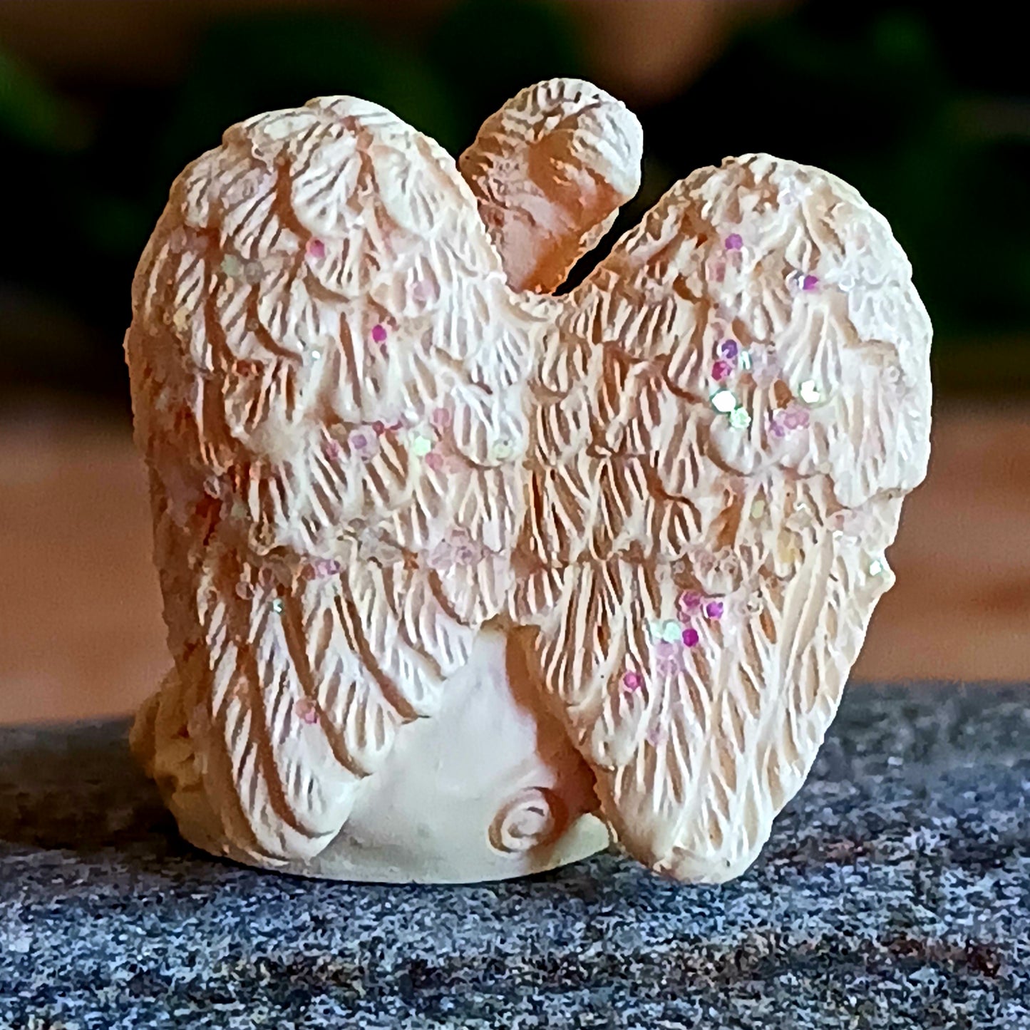 These lovely angels are designed to be placed in and around your home or workplace, in little corners, by the bed, next to your computer screen, by the telephone, or basically anywhere you just want something that catches your eye to remind you that an angelic presence is always with you.