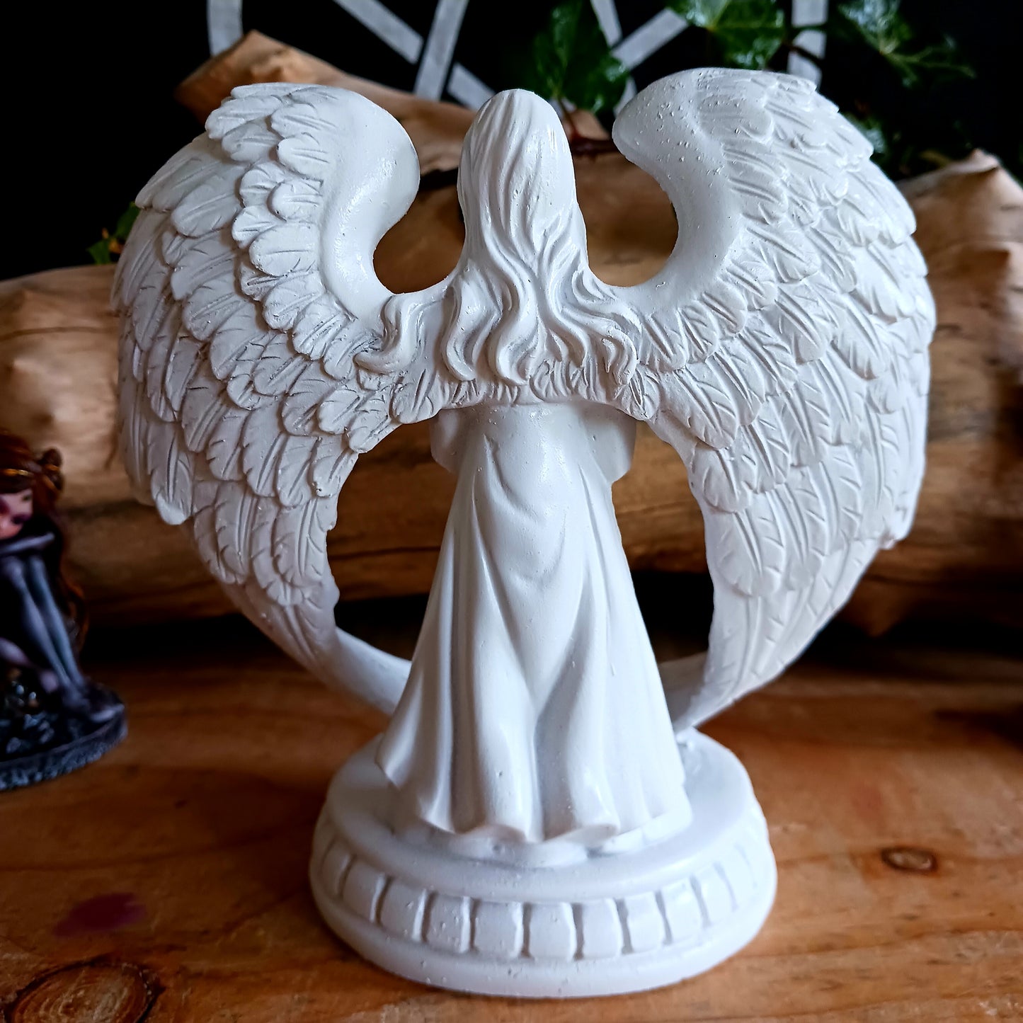 Angels are messengers from the higher realms, ready to provide us with emotional reassurance and spiritual guidance. These carved Angels help us connect with our own guardian angel, who will guard and protect us in all we ask for.