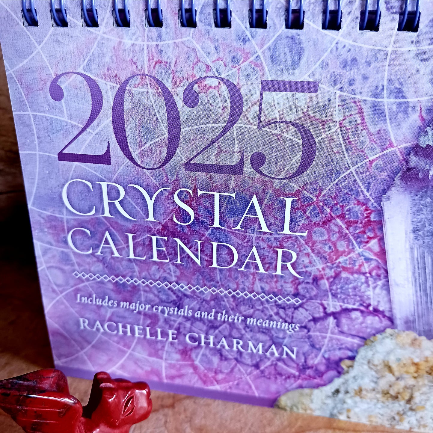 Lighten up your year and beautify your desk with this 2025 Crystal Calendar. As you move into each month you are blessed with the energy of different crystals and positive words of wisdom to guide and inspire you.