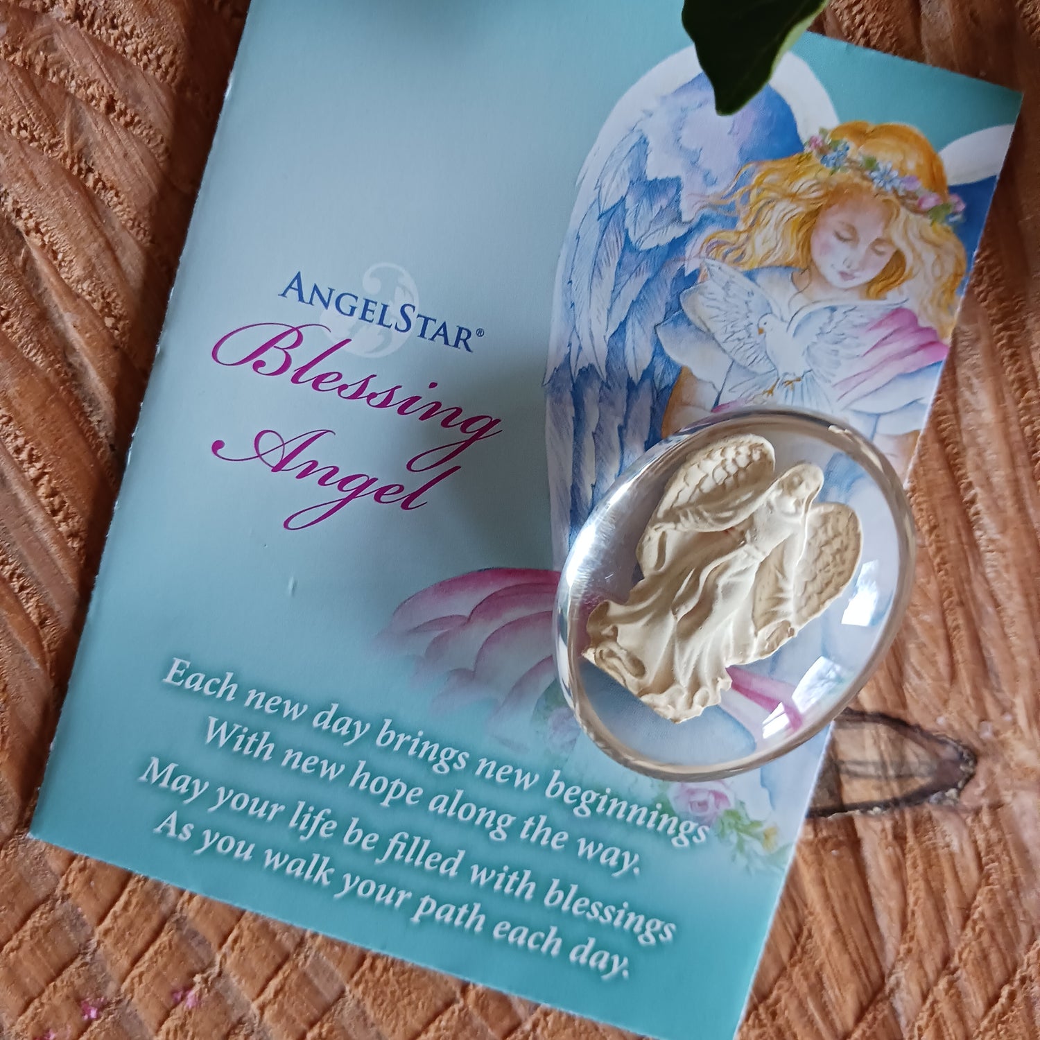 A perfect little gift to let someone know you are thinking of them. These little Angel Stones are contained in a protective see-through polymer resin making these pocket “worry stones” very robust and suitable for carrying in your pocket or purse.