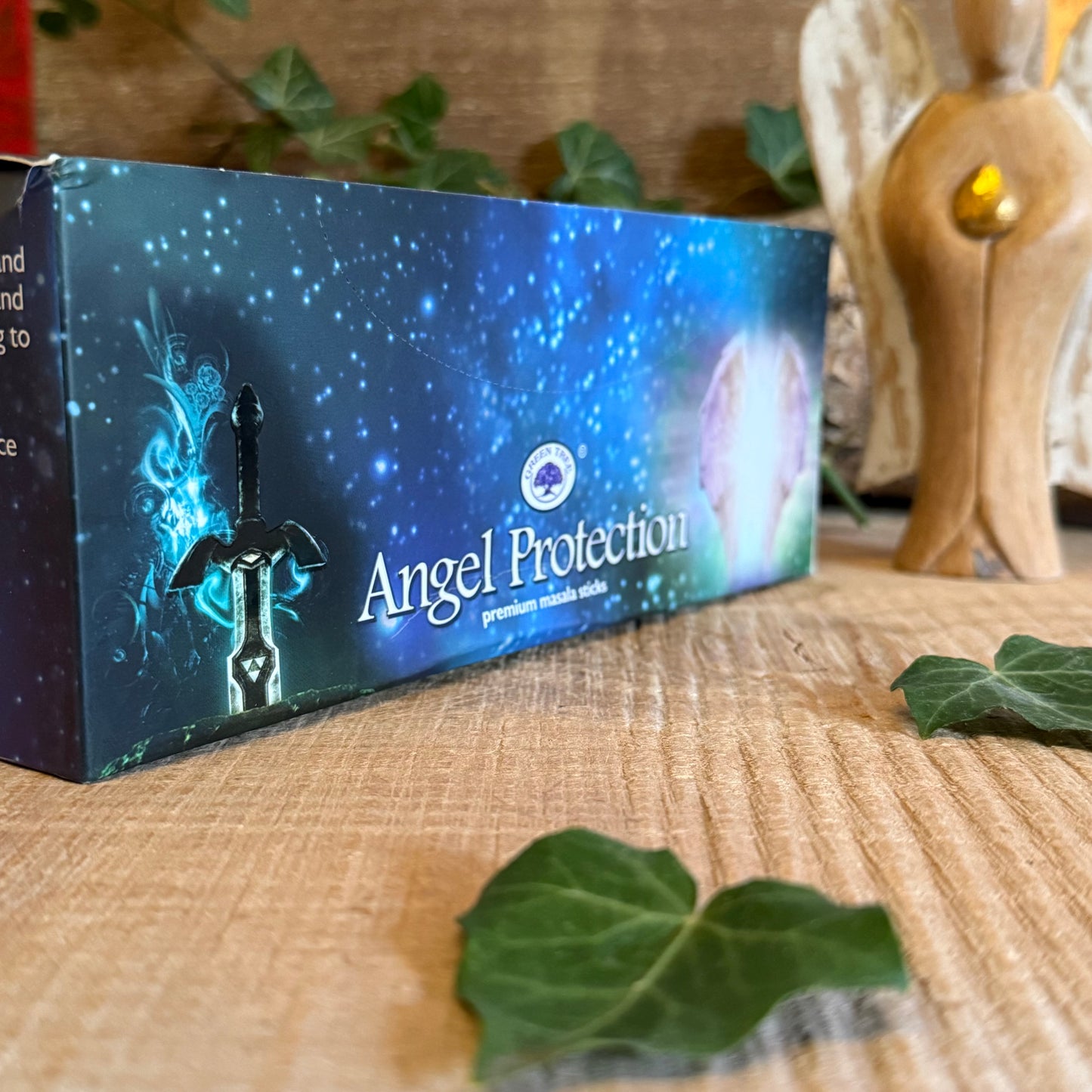 Invite serenity, safety, and divine guidance into your space with Green Tree Angel Protection Hand Rolled Natural Incense Sticks, available at buddhamoon.co.uk. Each stick is lovingly handcrafted in India using traditional masala techniques and pure, natural ingredients—created to nurture a sense of calm and spiritual protection.