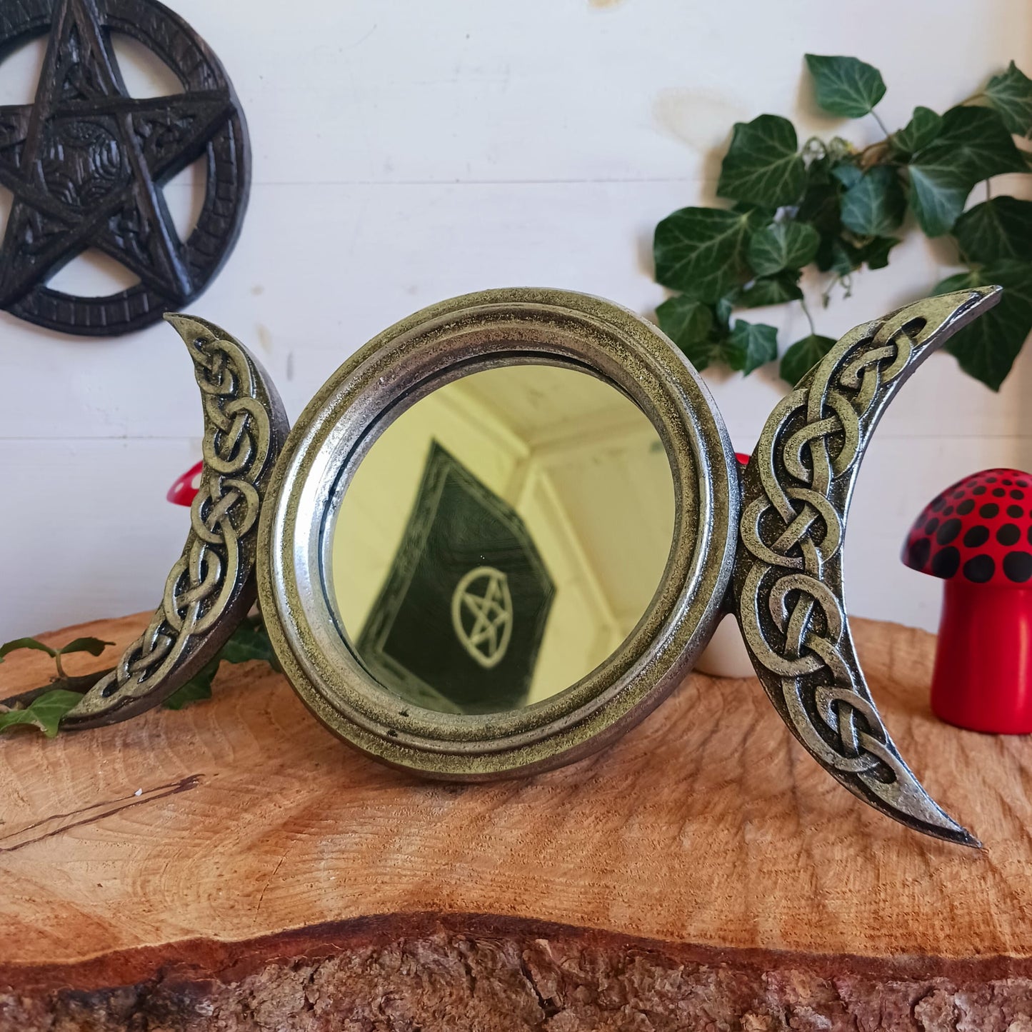 Triple Moon Mirror Alchemy Mirror Gothic Gifts