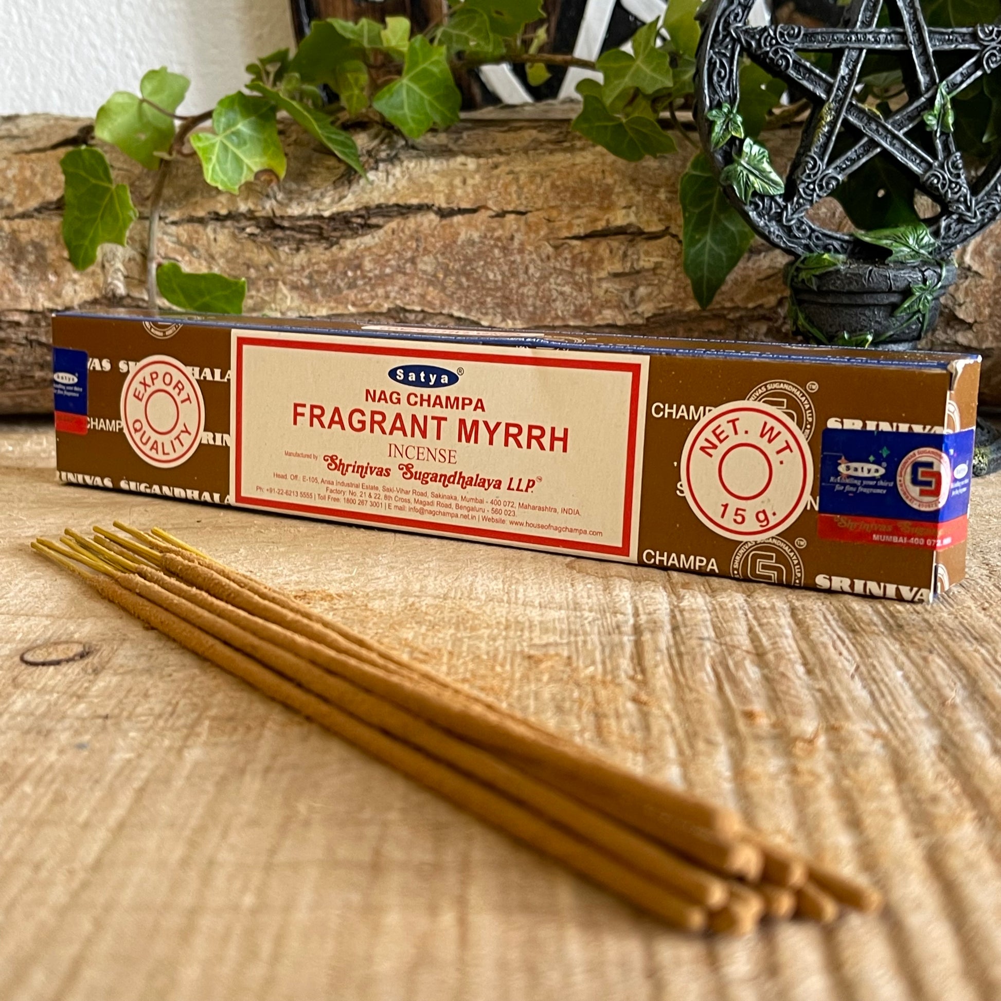 Satya Fragrant Myrrh Incense