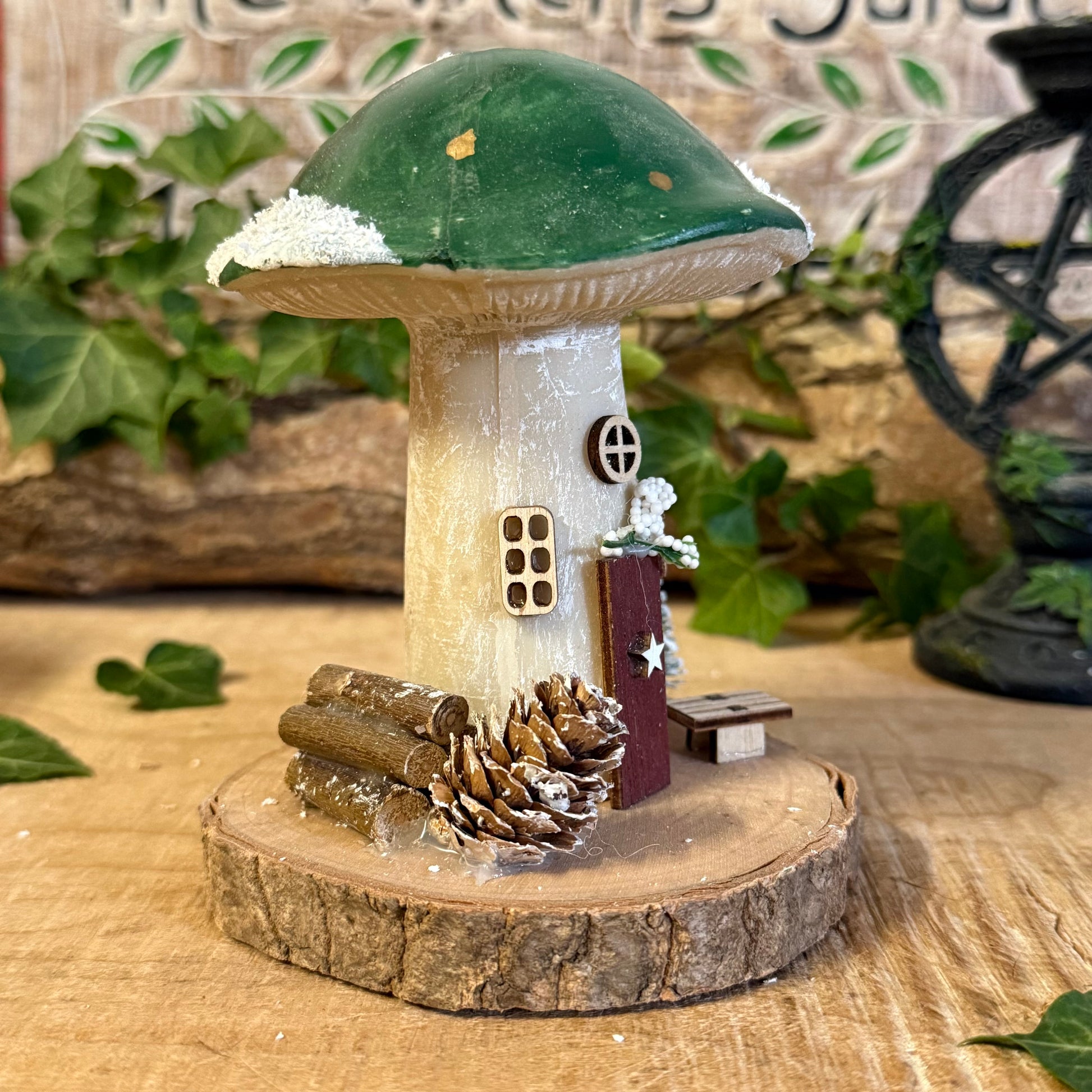 Bring a sprinkle of festive woodland magic into your home with our Folk Art Xmas Mushroom Toadstool (Medium). Hand painted in joyful Christmas colours, each toadstool is adorned with delicate folk art patterns inspired by the warmth and wonder of winter forests.