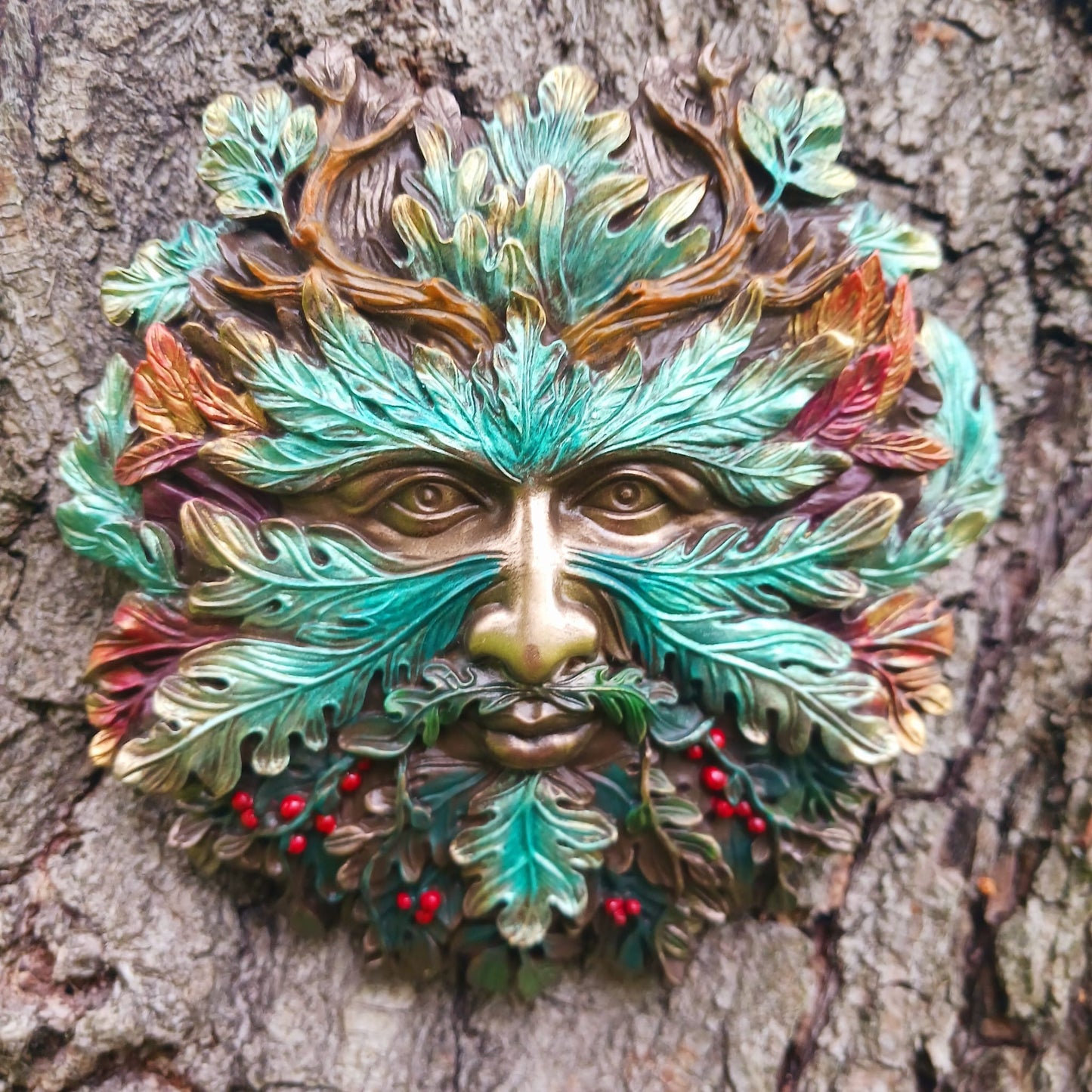 Winter Solstice Wall Mounted Tree Spirit 13cm