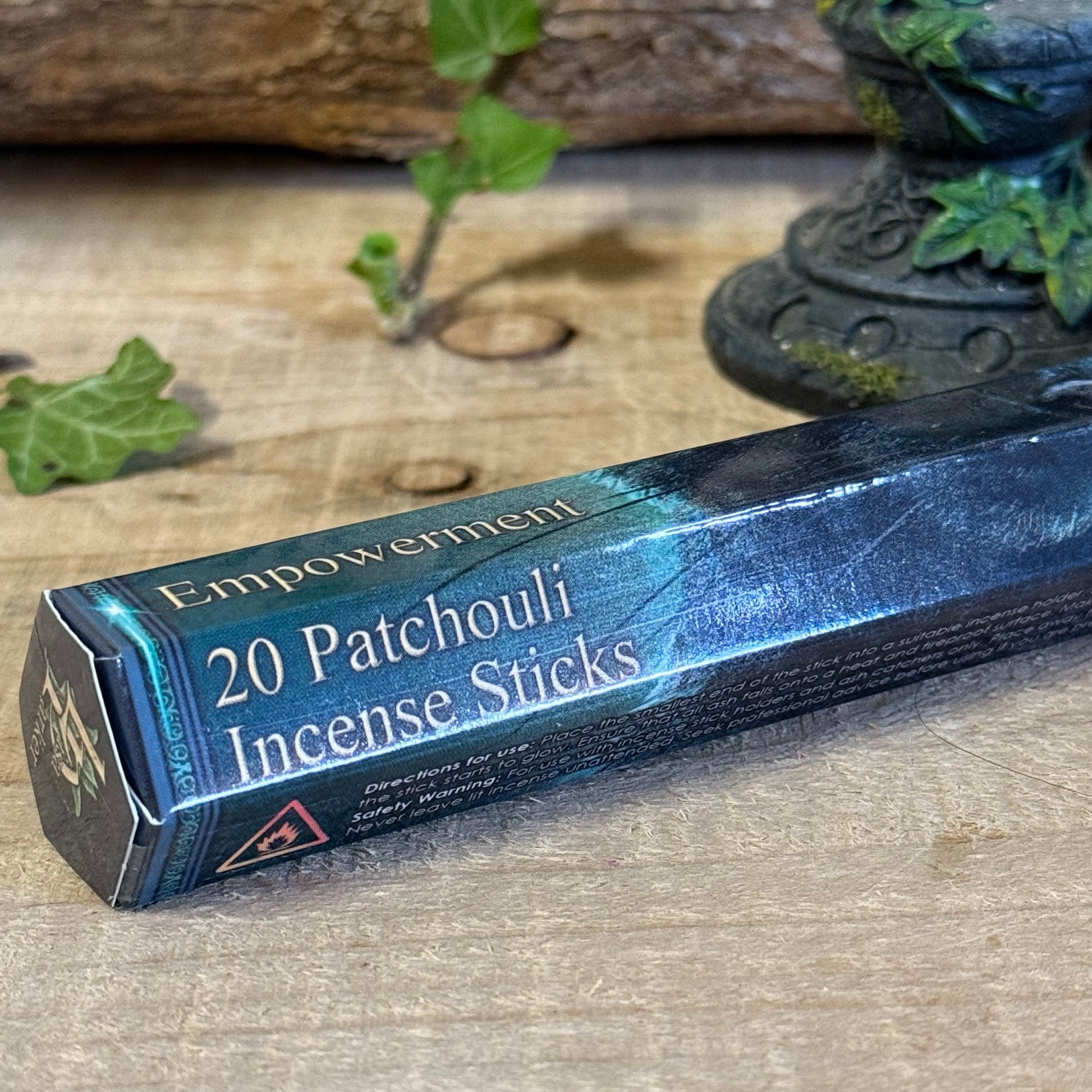 Lisa Parker Patchouli Scented Empowerment Incense Sticks with Bewitched artwork packaging