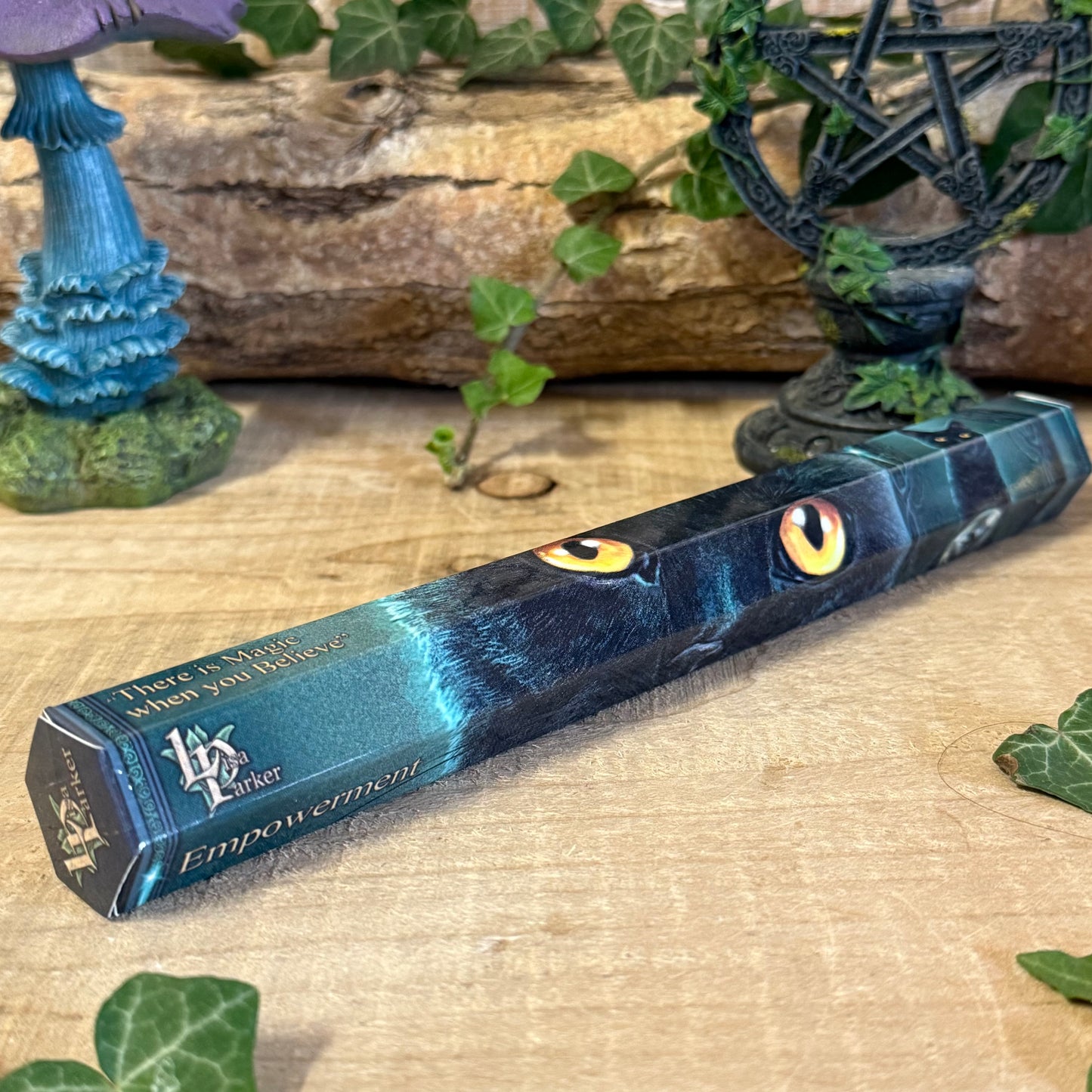 Lisa Parker Patchouli Scented Empowerment Incense Sticks with Bewitched artwork packaging