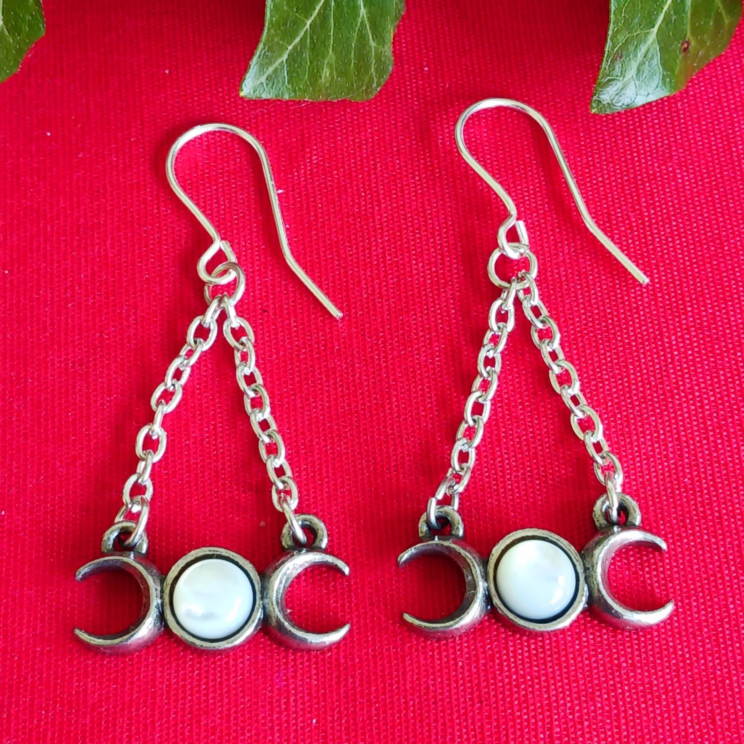 Alchemy Wiccan Moon Earrings