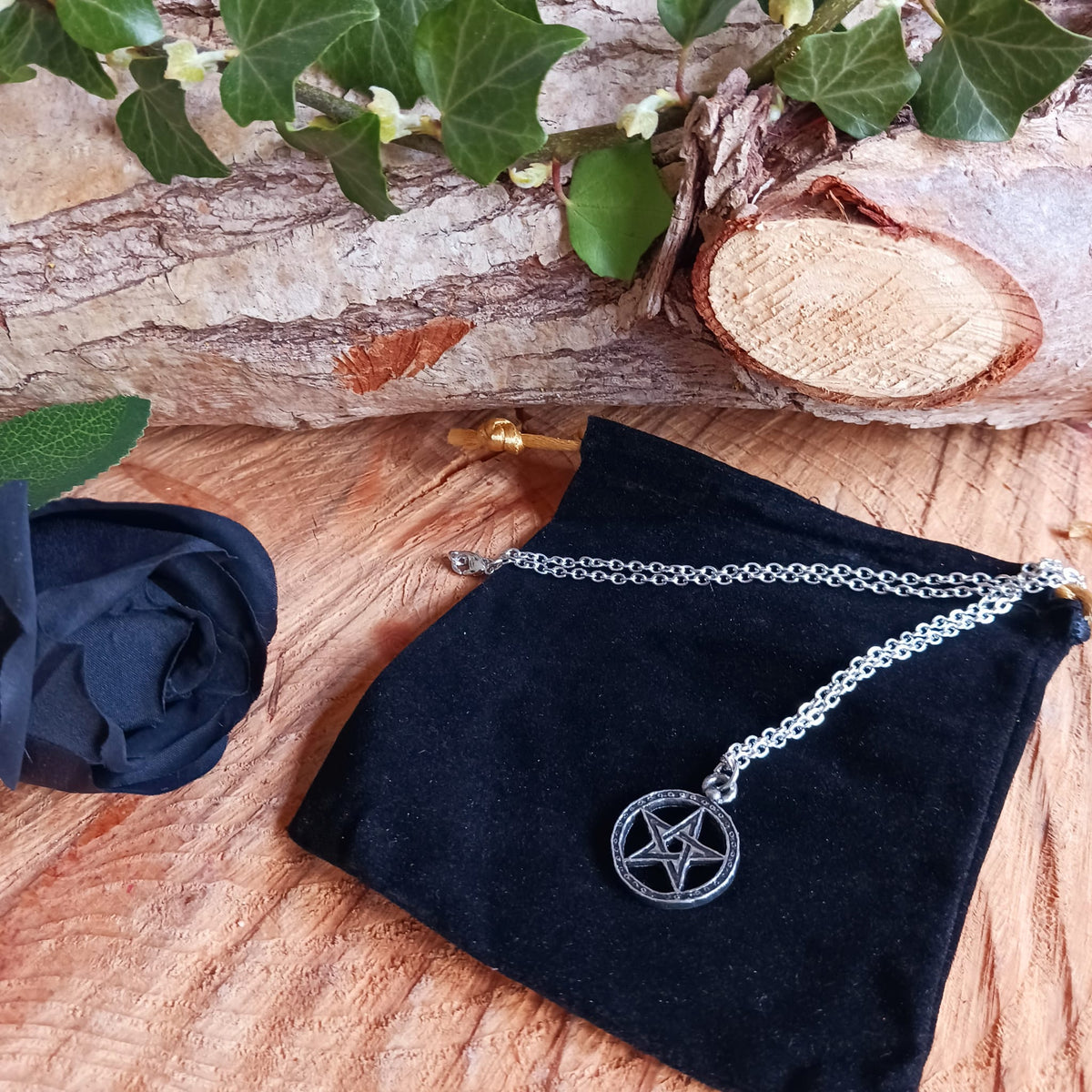 Hex Rune Chain Dante's Hex Pendant & Chain Alchemy necklace – BuddhaMoon