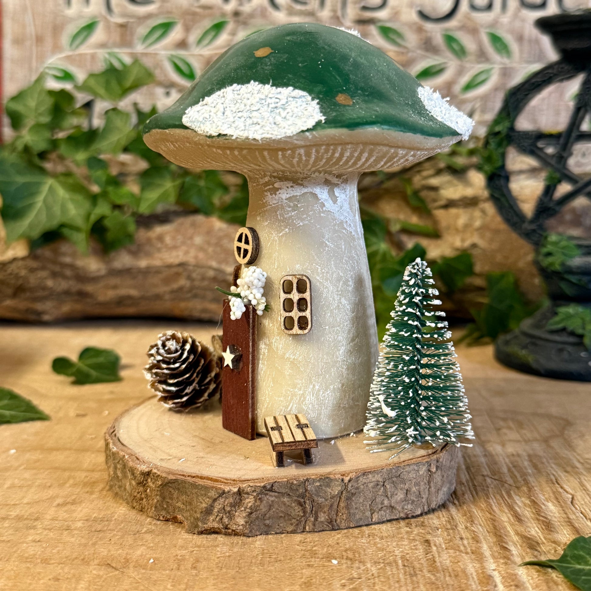 Bring a sprinkle of festive woodland magic into your home with our Folk Art Xmas Mushroom Toadstool (Medium). Hand painted in joyful Christmas colours, each toadstool is adorned with delicate folk art patterns inspired by the warmth and wonder of winter forests.