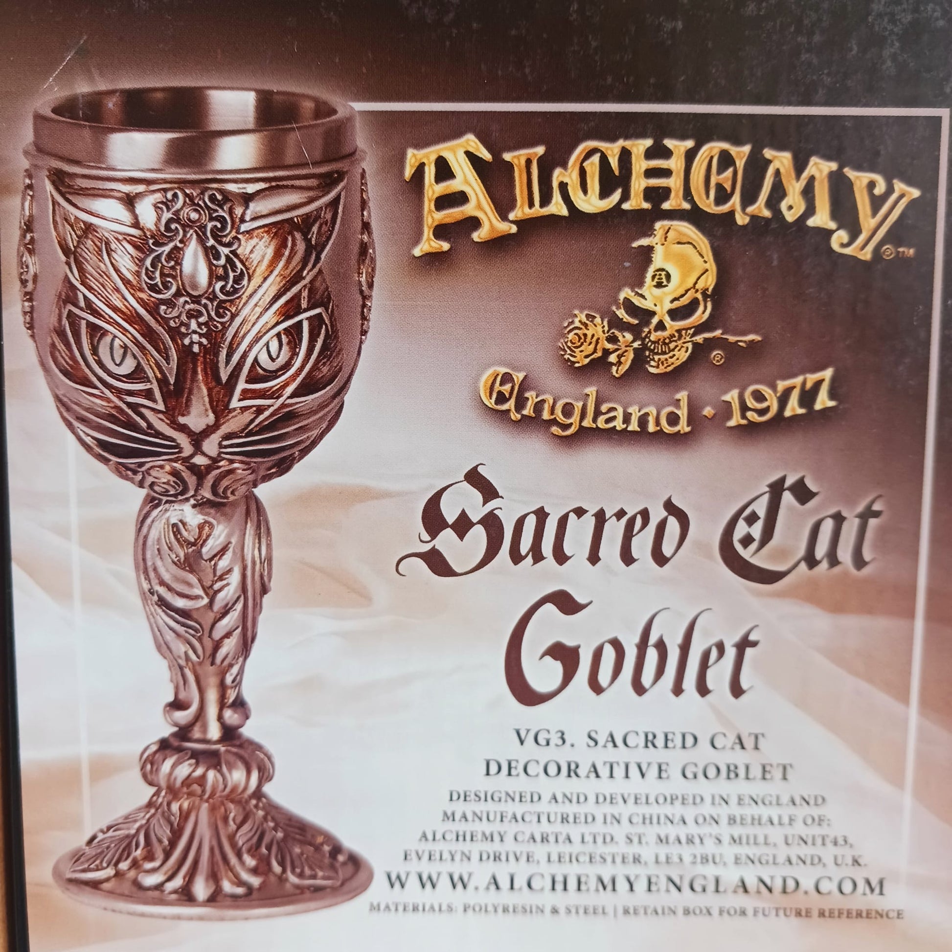 Sacred cat decorative Goblet