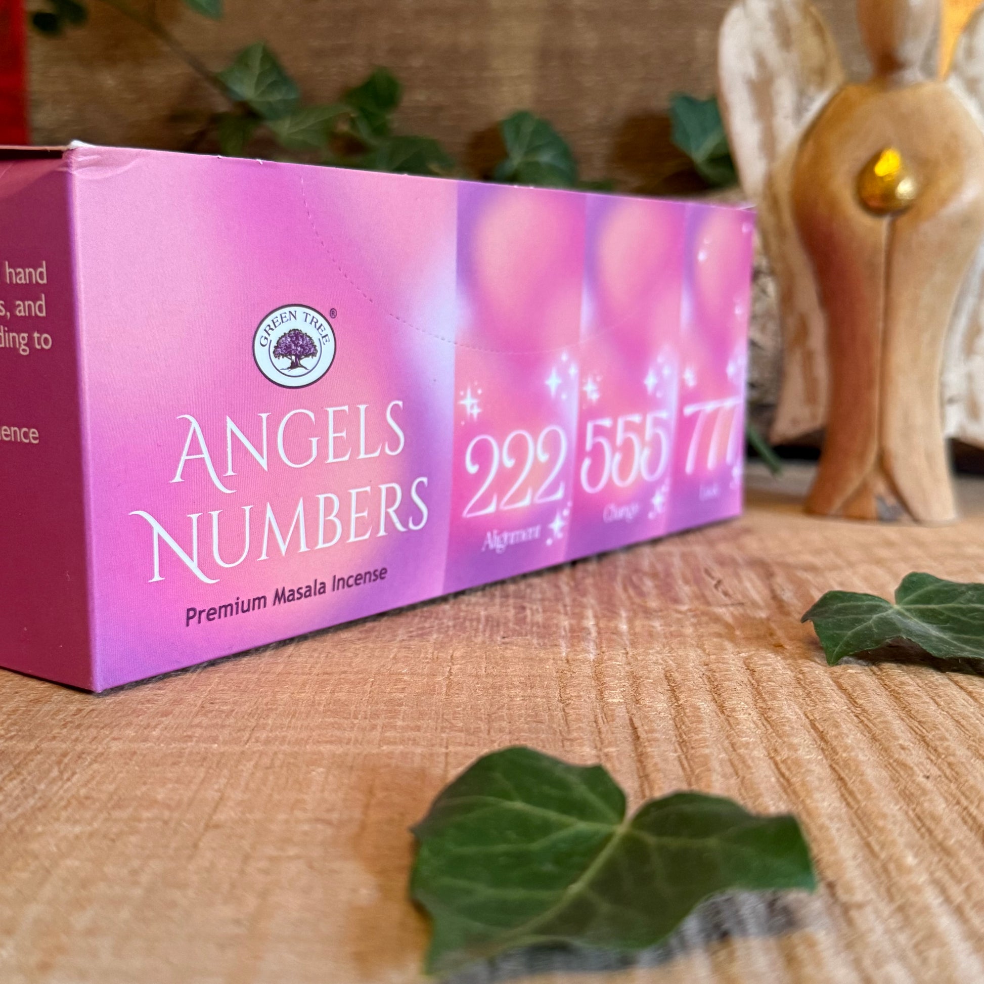 Awaken divine guidance and inner calm with Green Tree Angel Numbers Hand Rolled Natural Incense Sticks, available at buddhamoon.co.uk. Each stick is carefully handcrafted in India using traditional masala techniques and pure, natural ingredients—infused with mindfulness and devotion to support your spiritual journey.