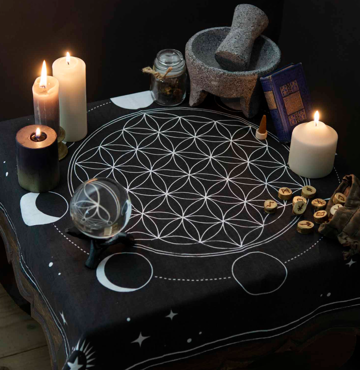 Moon Phase Altar Cloth