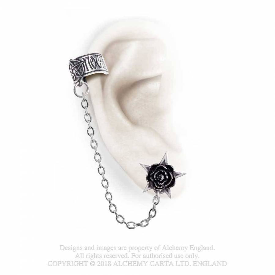 Rosa Nocta Ear cuff and Stud