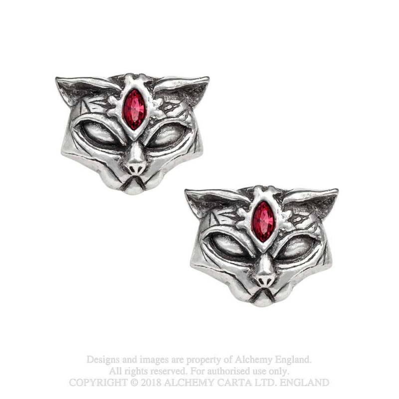 Sacred Cat Stud Earrings | Alchemy Cat Ear studs