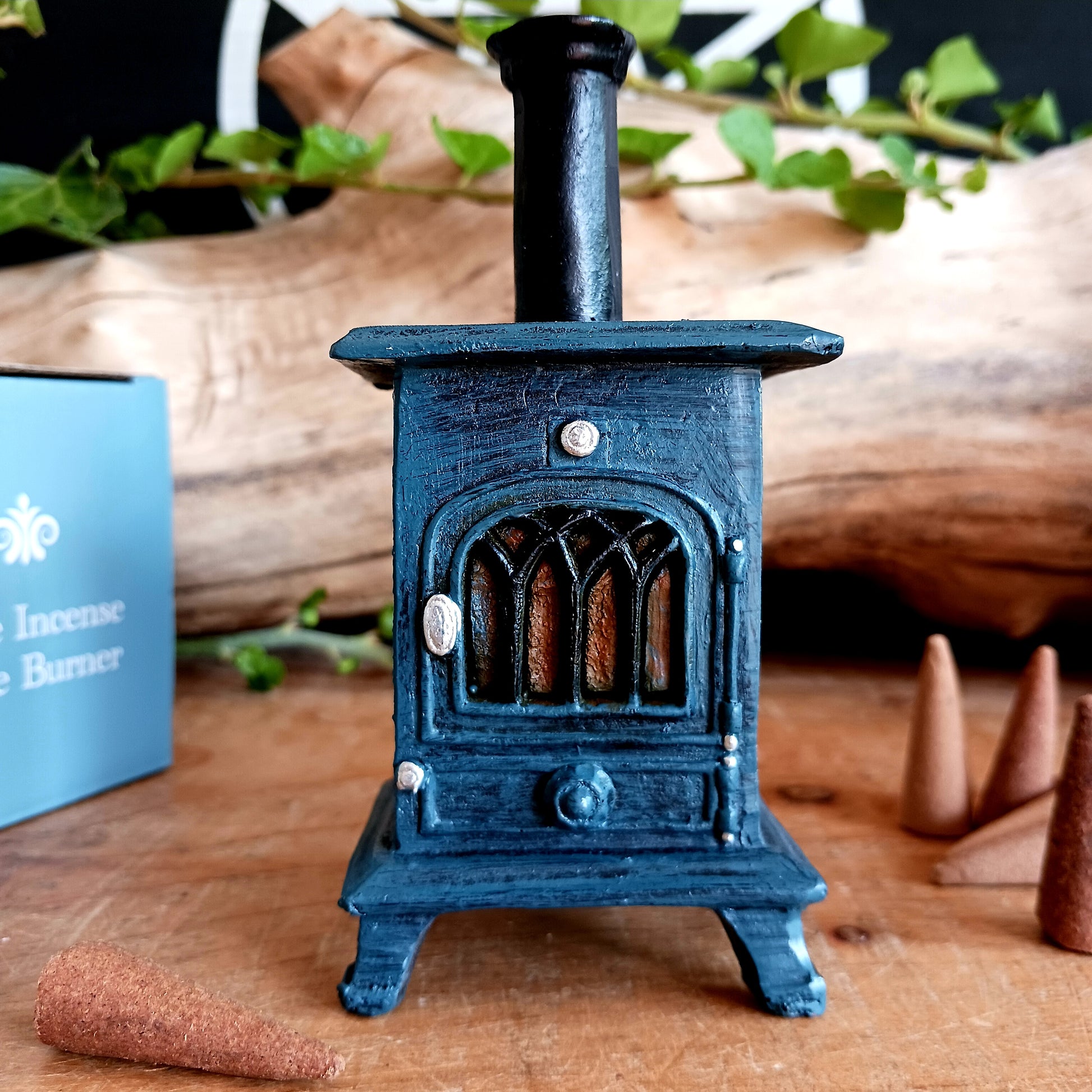 Bring warmth and rustic charm to your home with our Miniature Stove Incense Cone Burner. Designed to capture the cosy spirit of the festive season, this charming piece is as functional as it is decorative. Simply place an incense cone in the back, light it, and enjoy as the smoke curls gently through the top, creating a peaceful and inviting atmosphere. Perfect as a winter homeware accent or a thoughtful gift, this little stove will quickly become a seasonal favourite.