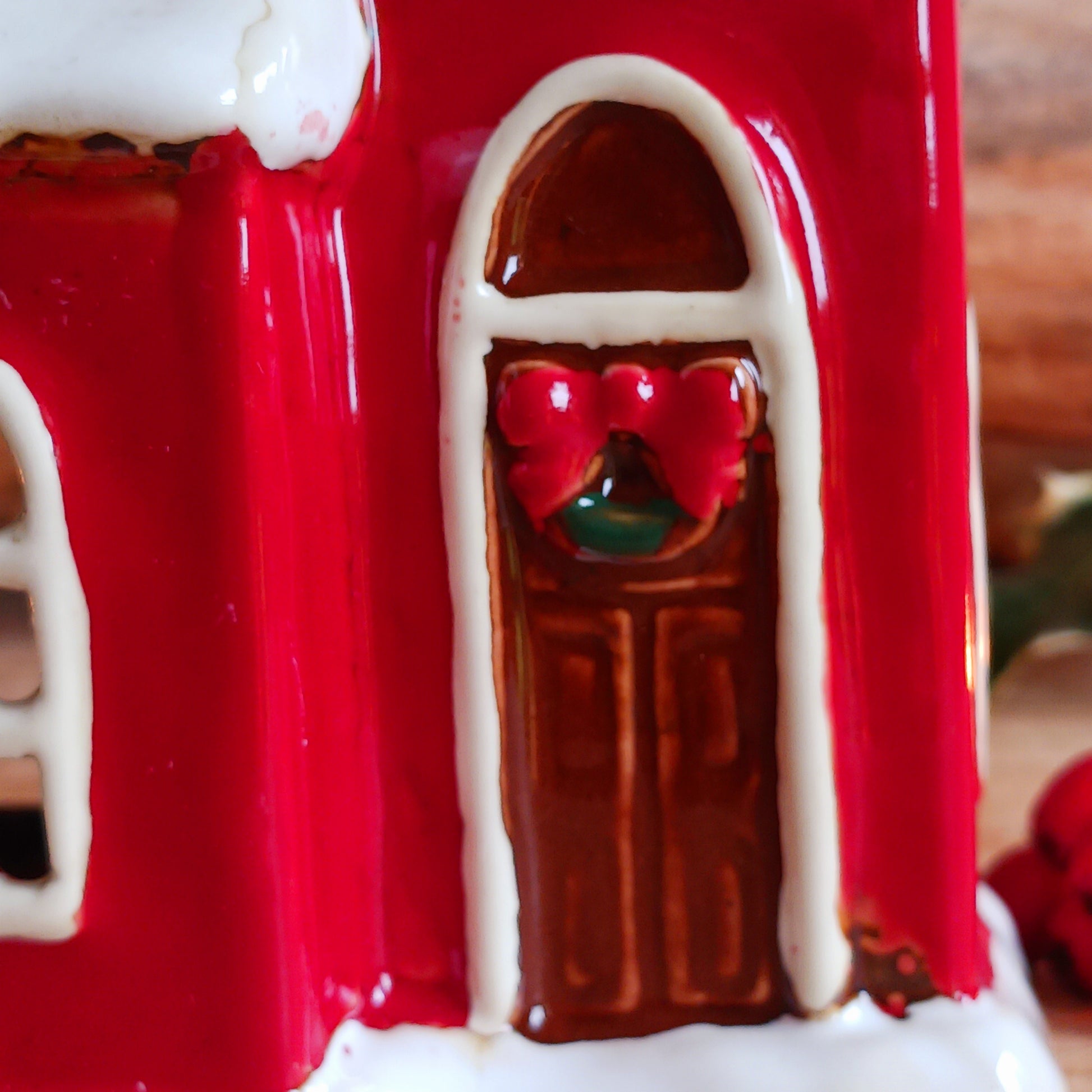 Bring festive warmth to your home with the Large Christmas Church Tealight Holder from the Village Pottery collection. This beautifully handcrafted ceramic piece features rustic detailing, evoking the charm of a snow-covered church glowing softly with candlelight.