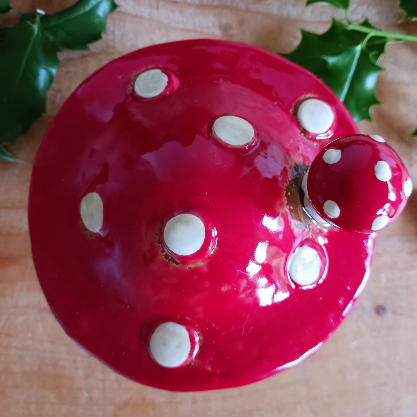 Bring a touch of woodland magic to your home with this new beautiful Red Mushroom House Tealight Holder from Village Pottery. Each piece is handcrafted and hand-finished, ensuring no two are ever the same.