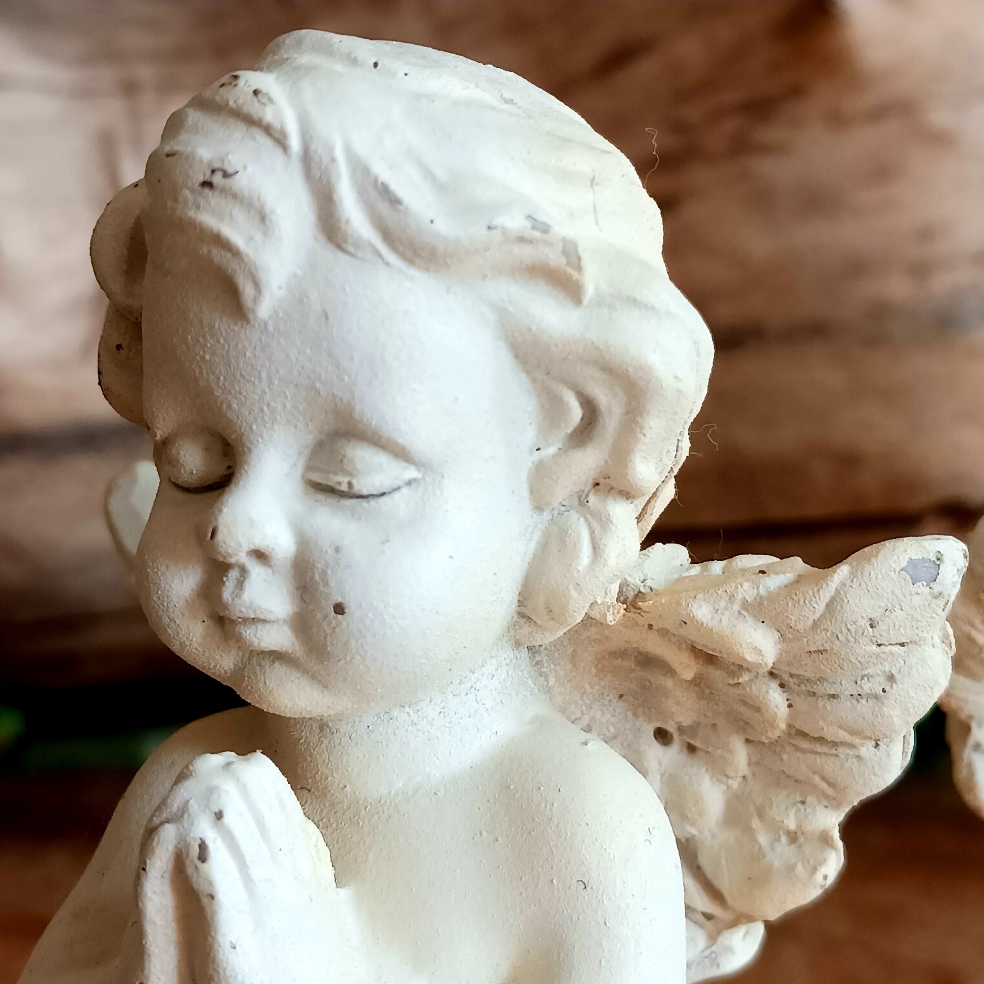 Bring peace, light, and beauty into your space with these two exquisitely crafted praying angels, each holding a candle. Perfect for meditation, contemplation, or adding a touch of serenity to your home décor, they also serve as a heartfelt memorial piece. Angels are believed to be messengers from higher realms, offering comfort, emotional reassurance, and spiritual guidance.
