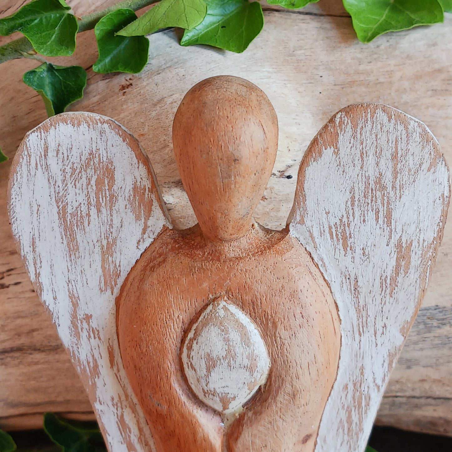 Share love, care, and cultural beauty with a hand-carved Hati-Hati Wooden Angel of Peace. Ethically crafted in the mountain villages of Indonesia, each angel is made from sustainable Suar wood – a tropical hardwood known for its durability and beautiful grain.