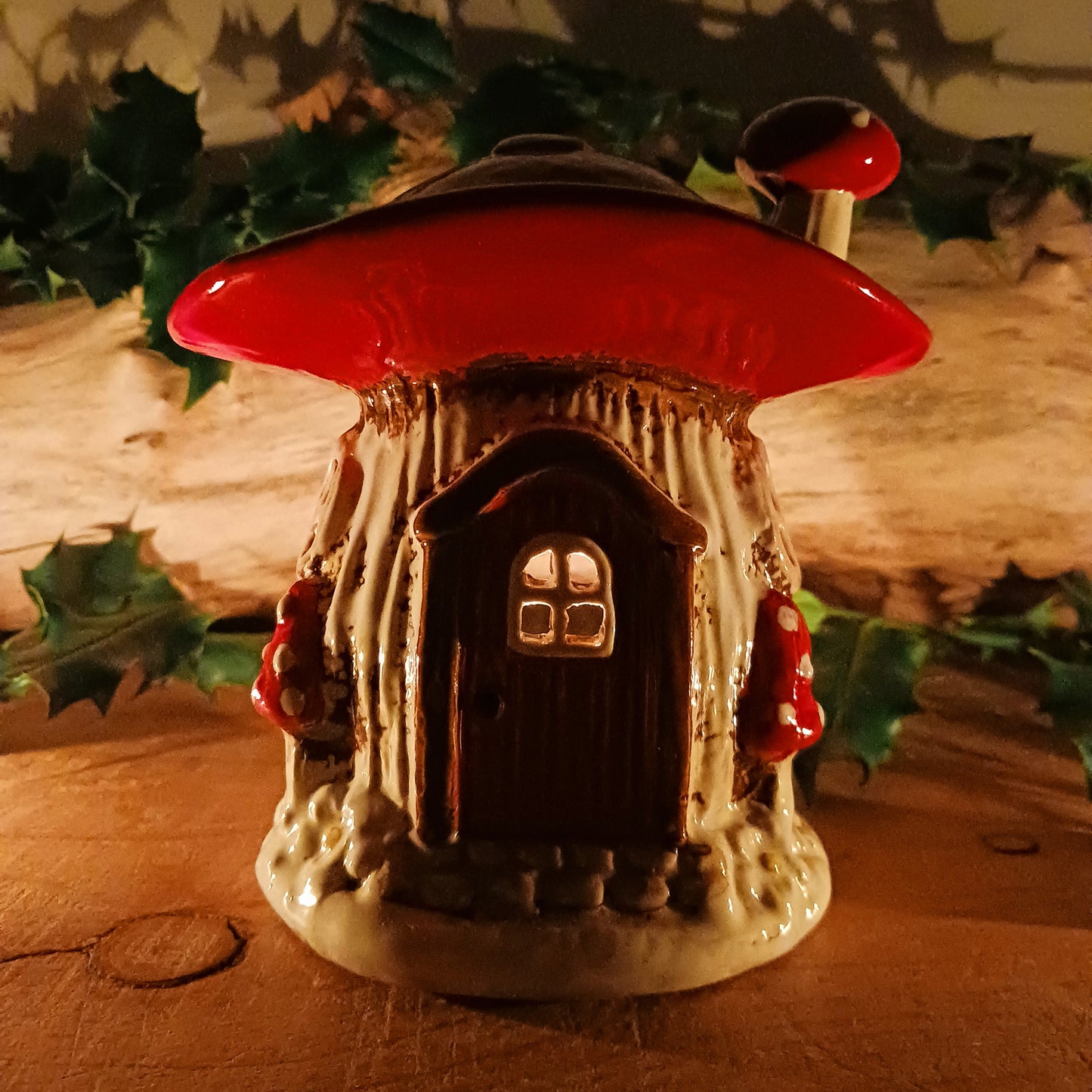 Bring a touch of woodland magic to your home with this new beautiful Red Mushroom House Tealight Holder from Village Pottery. Each piece is handcrafted and hand-finished, ensuring no two are ever the same.