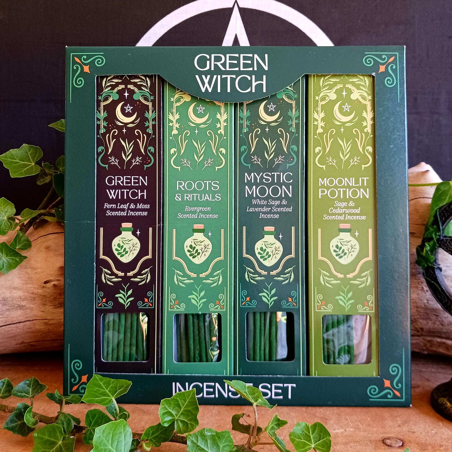 Transform your space with this beautifully curated Mystical Incense Gift Set featuring four enchanting, nature-inspired fragrances designed to elevate rituals, meditation, relaxation, and everyday ambiance. Each incense blend captures earthy botanical notes that create a calming and magical atmosphere in any room.