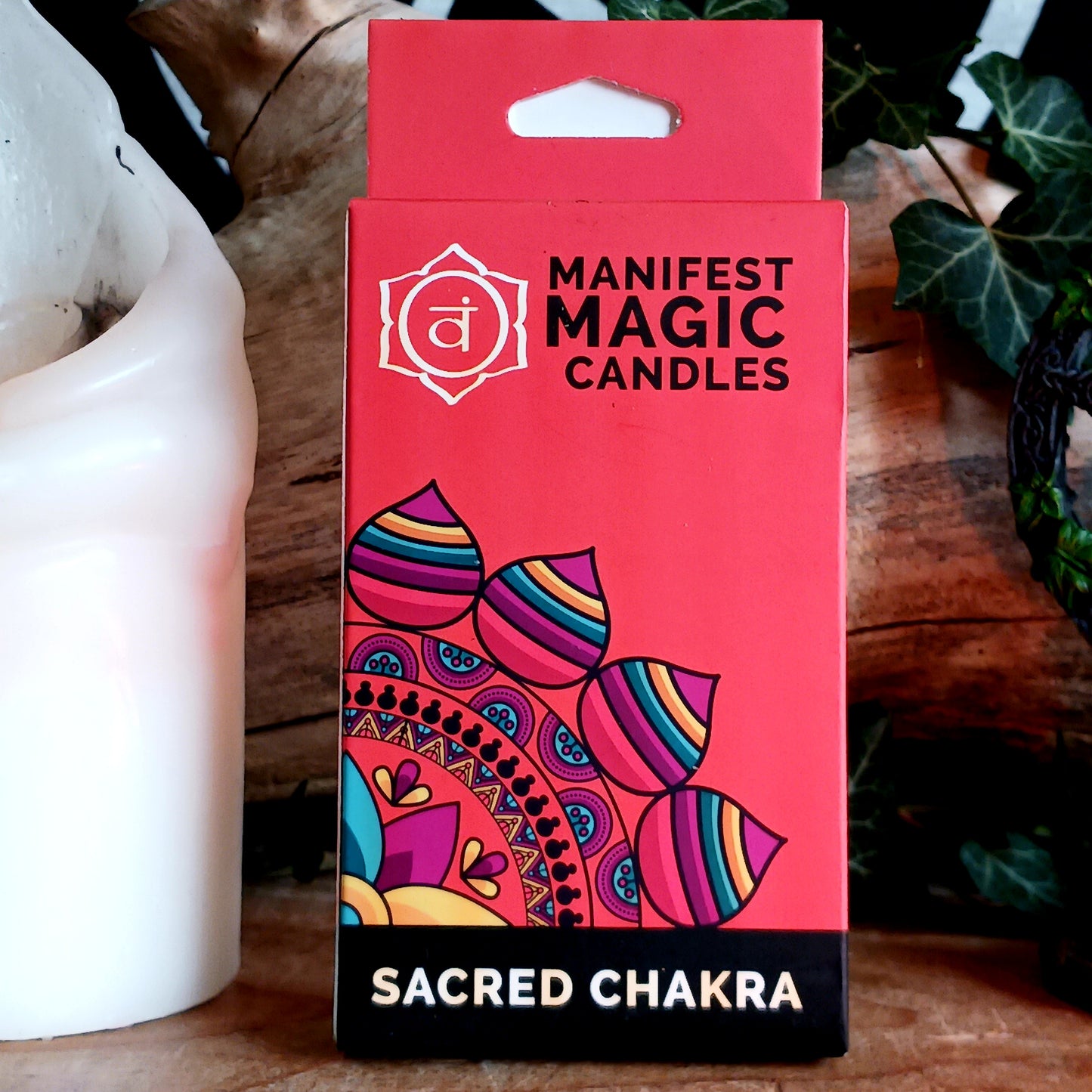 Ignite your desires and elevate your spiritual journey with the Sacred Chakra Manifest Magic Candle. Handcrafted with intention, this exquisite candle channels grounding energy to anchor you in the physical realm. Ideal for meditation, manifestation, or sacred rituals, its soothing flame fosters stability, security, and inner strength.