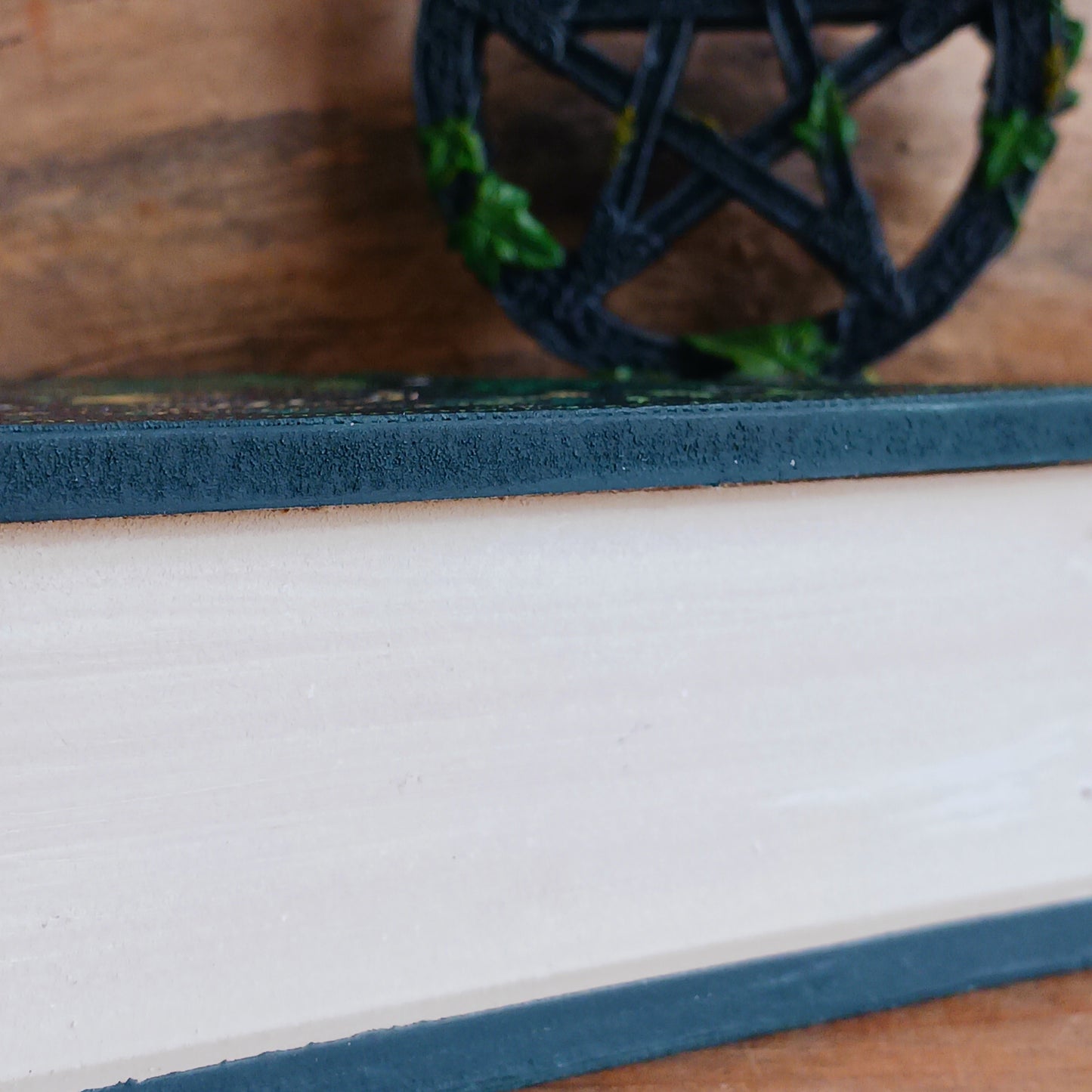 The Green Witch Book Shaped Storage Box is a mystical keepsake designed to safeguard trinkets, crystals, or secret spells.