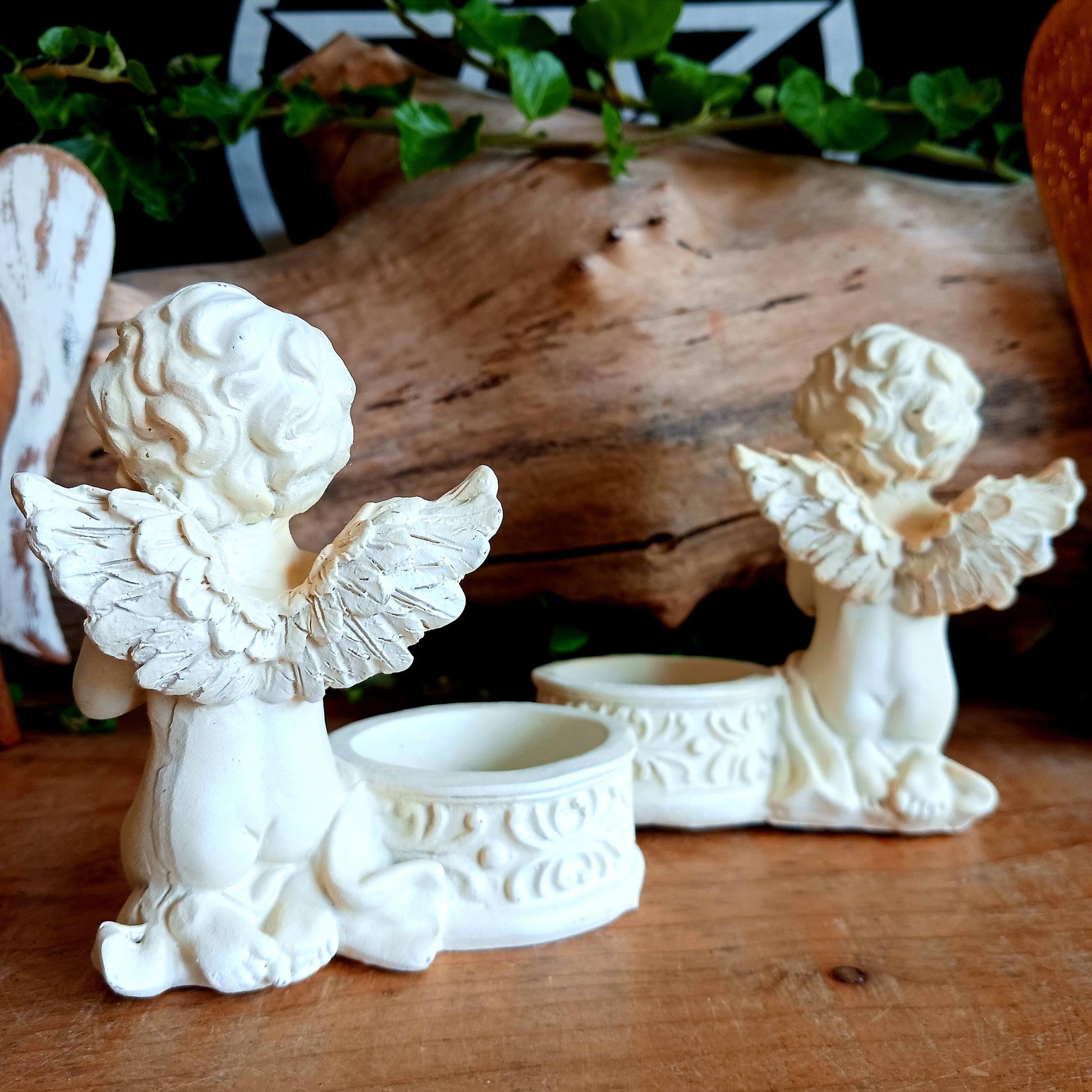 Bring peace, light, and beauty into your space with these two exquisitely crafted praying angels, each holding a candle. Perfect for meditation, contemplation, or adding a touch of serenity to your home décor, they also serve as a heartfelt memorial piece. Angels are believed to be messengers from higher realms, offering comfort, emotional reassurance, and spiritual guidance.