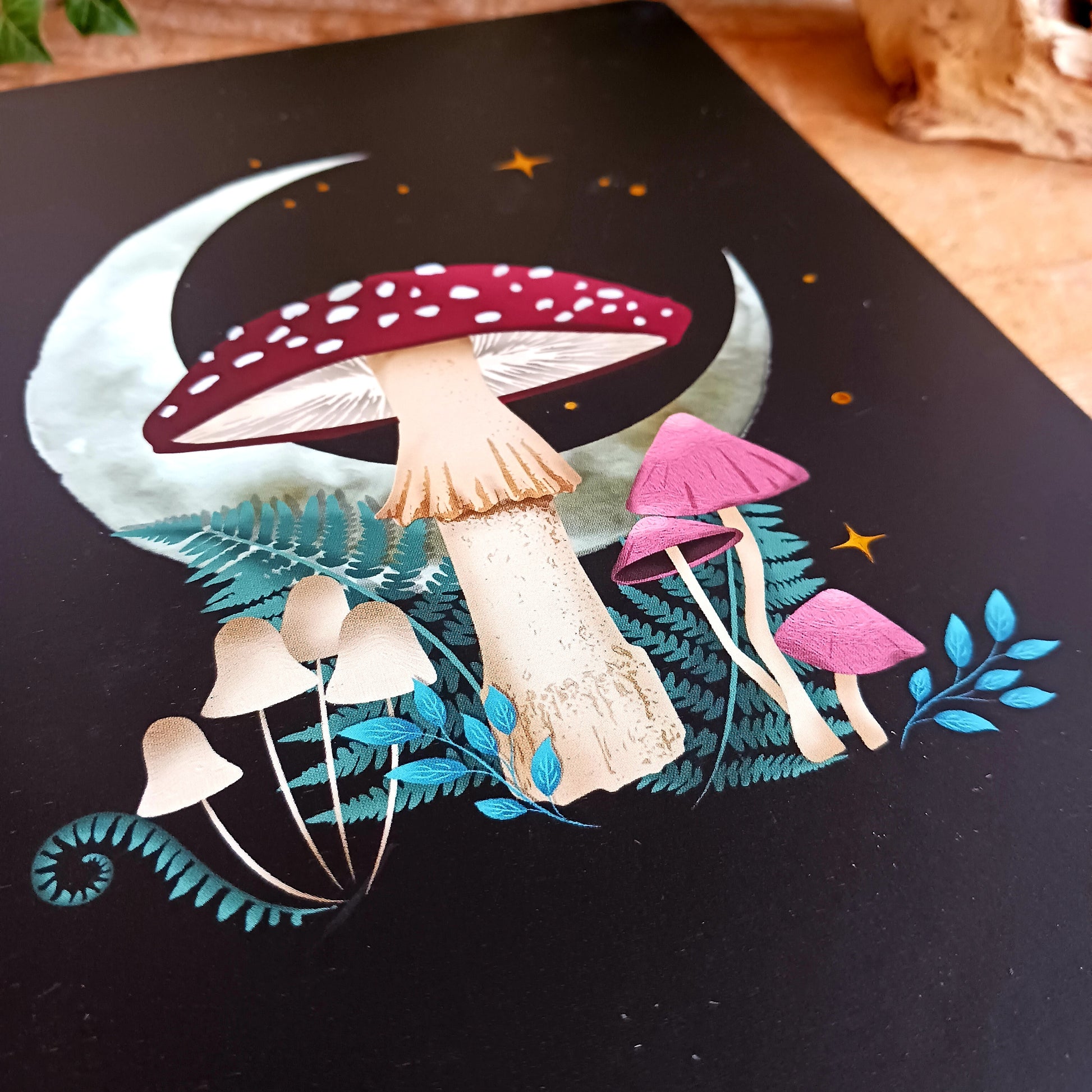The Forest Mushroom A5 Notebook brings woodland magic to your desk with a beautifully illustrated mystical mushroom design.