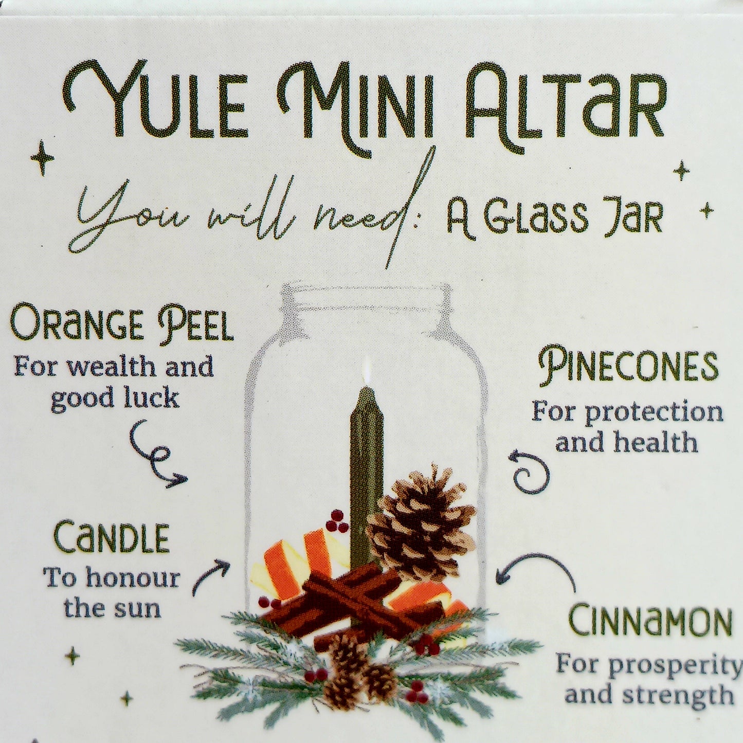 Celebrate the magic of the winter season with this pack of 12 Winter Ritual Candles, beautifully scented with a rich Cedar &amp; Pine fragrance. Inspired by the ancient pagan festival of Yule and the Winter Solstice, these candles are perfect for creating a sacred atmosphere during seasonal rituals, meditation, intention setting, and spiritual practices.