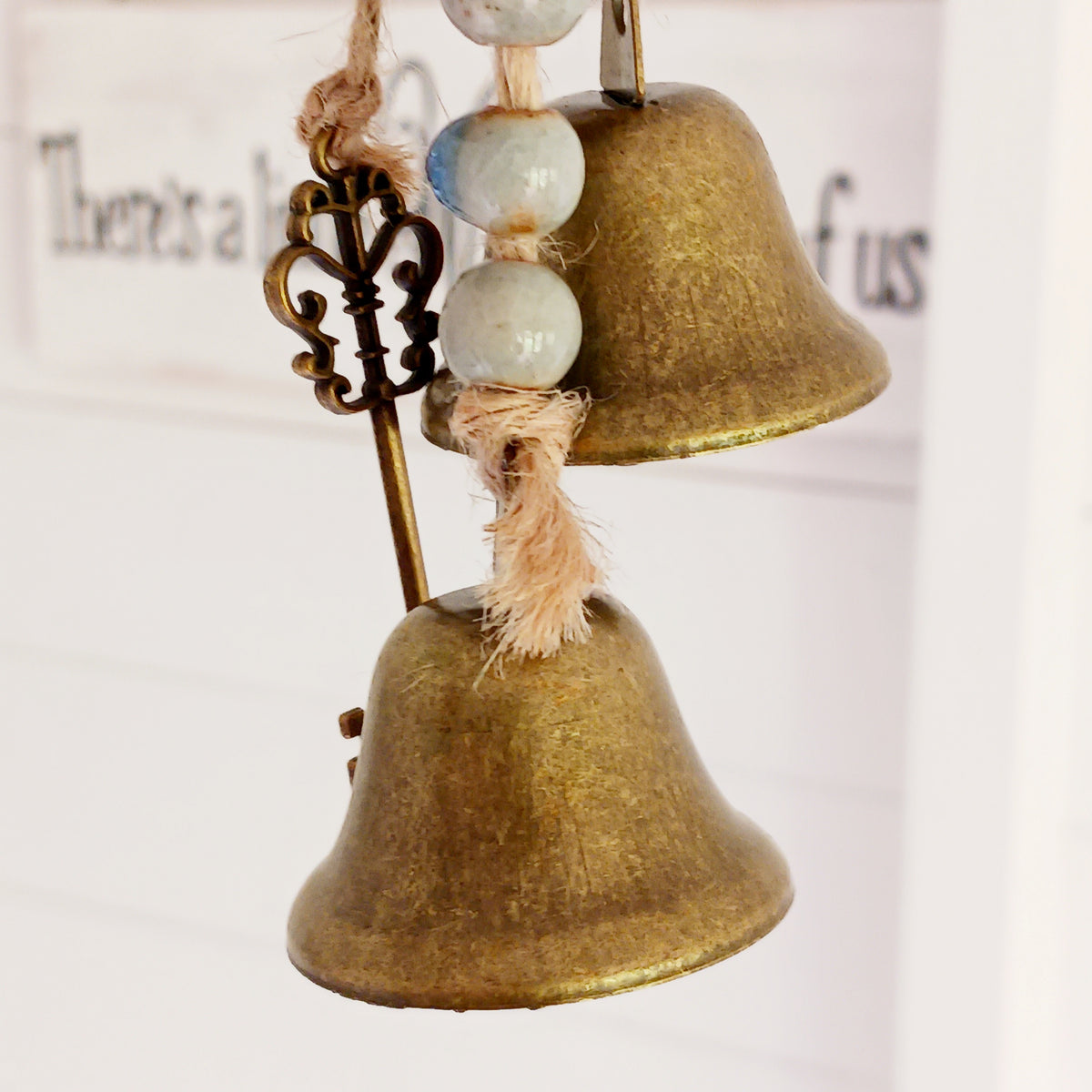 Invite positive energy into your home with these decorative Hanging Witch Protection Bells. Traditionally hung on or beside a doorway, witches' bells are associated with protection, spiritual cleansing and warding off negative energy. Their gentle ringing is believed in folk traditions to help clear unwanted energies and encourage a more peaceful atmosphere.