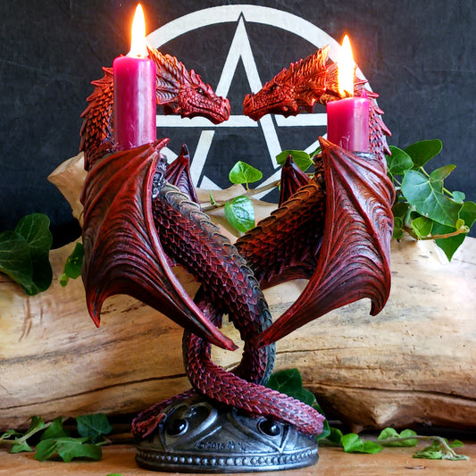 Bring a touch of dark fantasy and gothic romance to your home with this stunning Anne Stokes Dragon Heart Candle Holder, created by world-famous fantasy artist Anne Stokes and expertly crafted in resin by fantasy specialists Nemesis Now.
