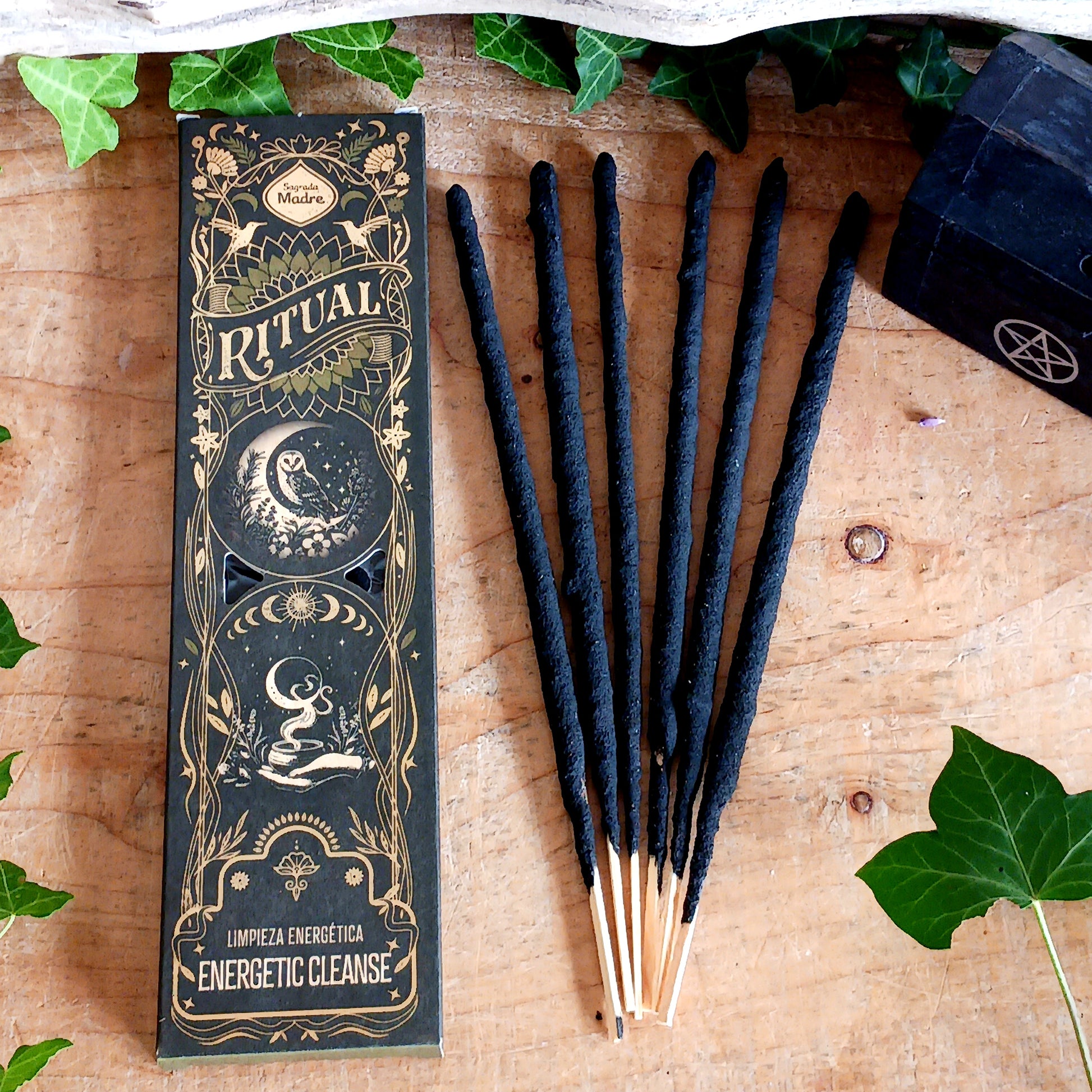 Perfect for energy cleansing rituals, this incense is designed to clear stagnant or negative energy from your body and surroundings. Light a stick and gently move it through the air while focusing on intention and visualizing the smoke restoring balance and harmony. Complete your ritual with a moment of gratitude.
