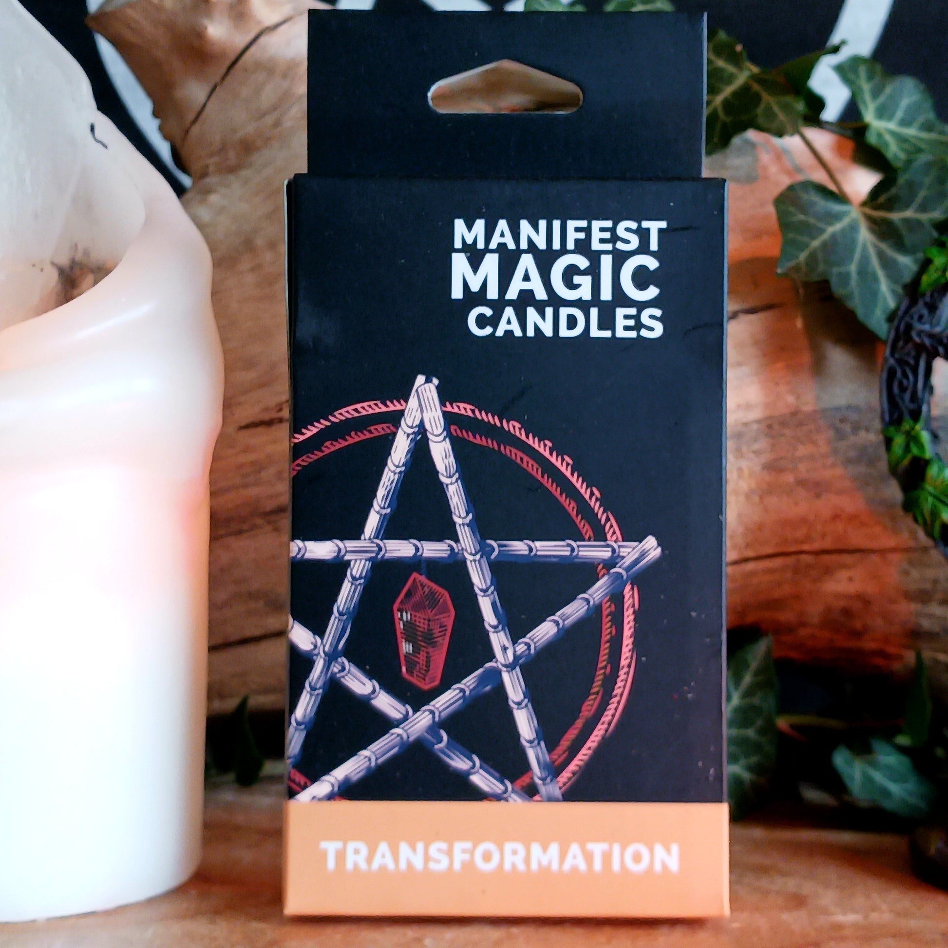 Ignite your inner self with the Transformation Manifest Magic Candle. Beautifully crafted and infused with pure intention, this candle serves as a potent spiritual tool for manifestation, meditation, and inner alignment.