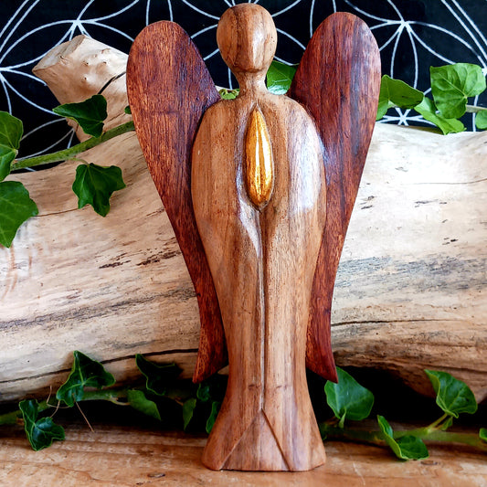 Share love, care, and cultural beauty with a hand-carved Hati-Hati Wooden Friendship Angel. Ethically crafted in the mountain villages of Indonesia, each angel is made from sustainable Suar wood – a tropical hardwood known for its durability and beautiful grain.