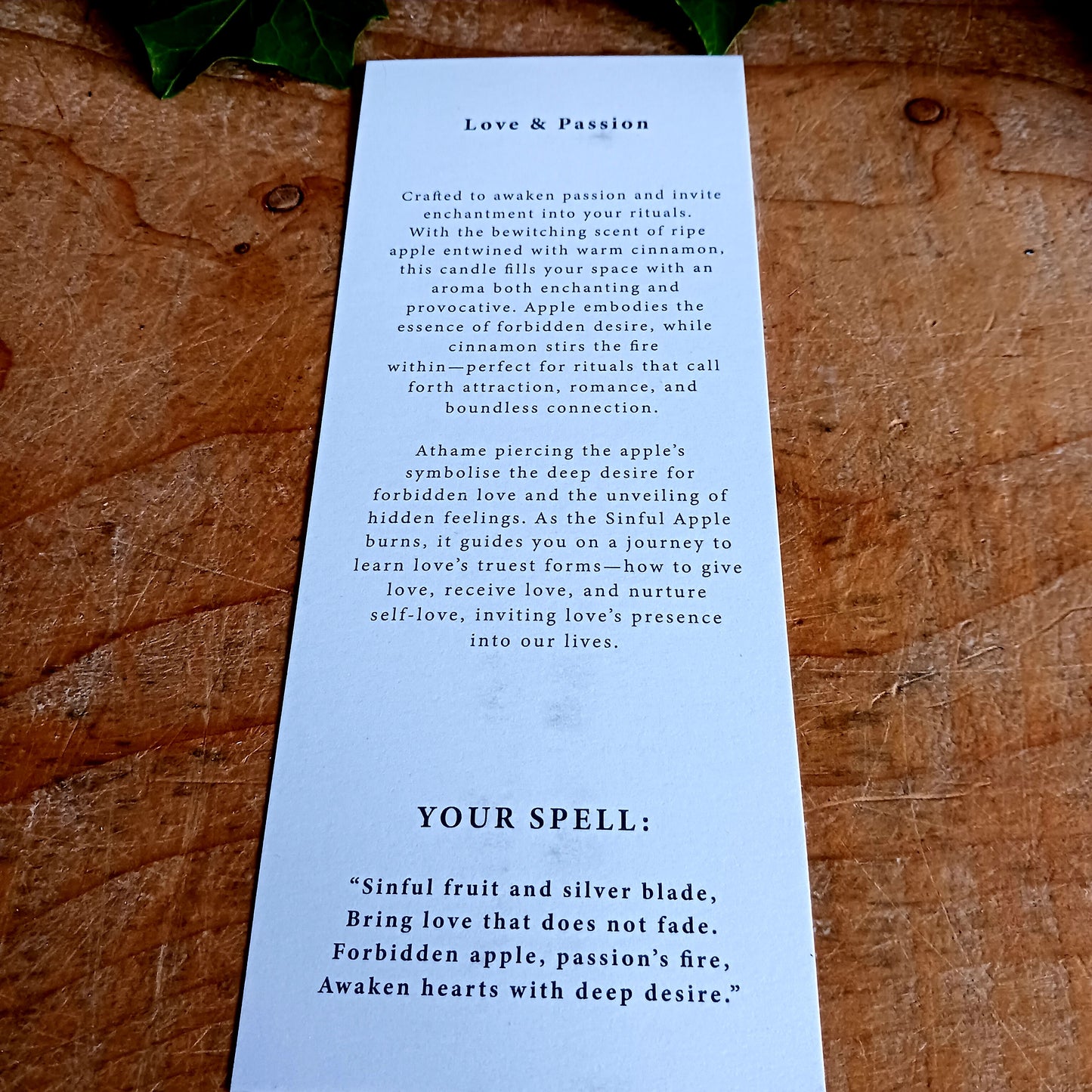 Stir love and fearless attraction with the Ancient Witch Sinful Apple Remedy Candle – Love &amp; Passion, a powerful ritual candle perfect for love spells or confidence rituals.