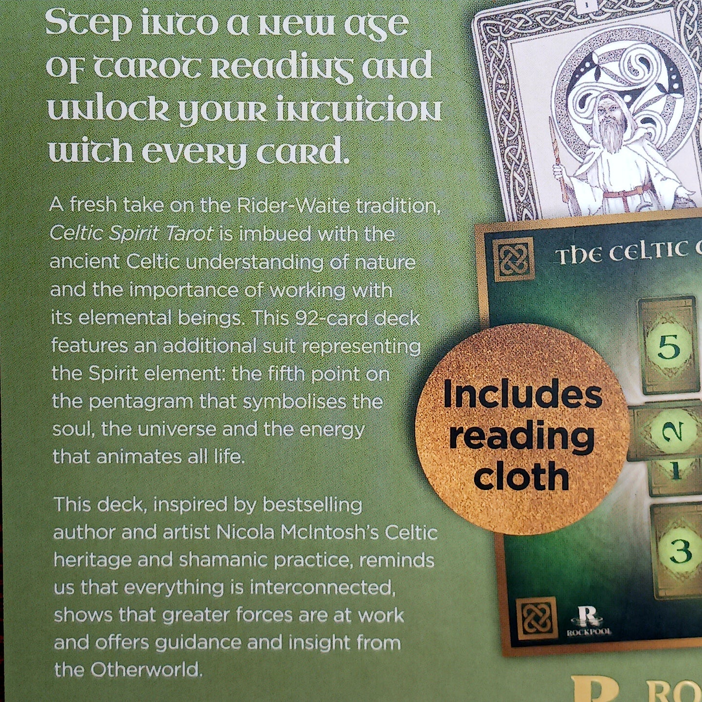 Step into a new age of tarot reading with the Celtic Spirit Tarot, a powerful 92-card deck inspired by the traditional Rider-Waite Tarot system and enriched with ancient Celtic wisdom.