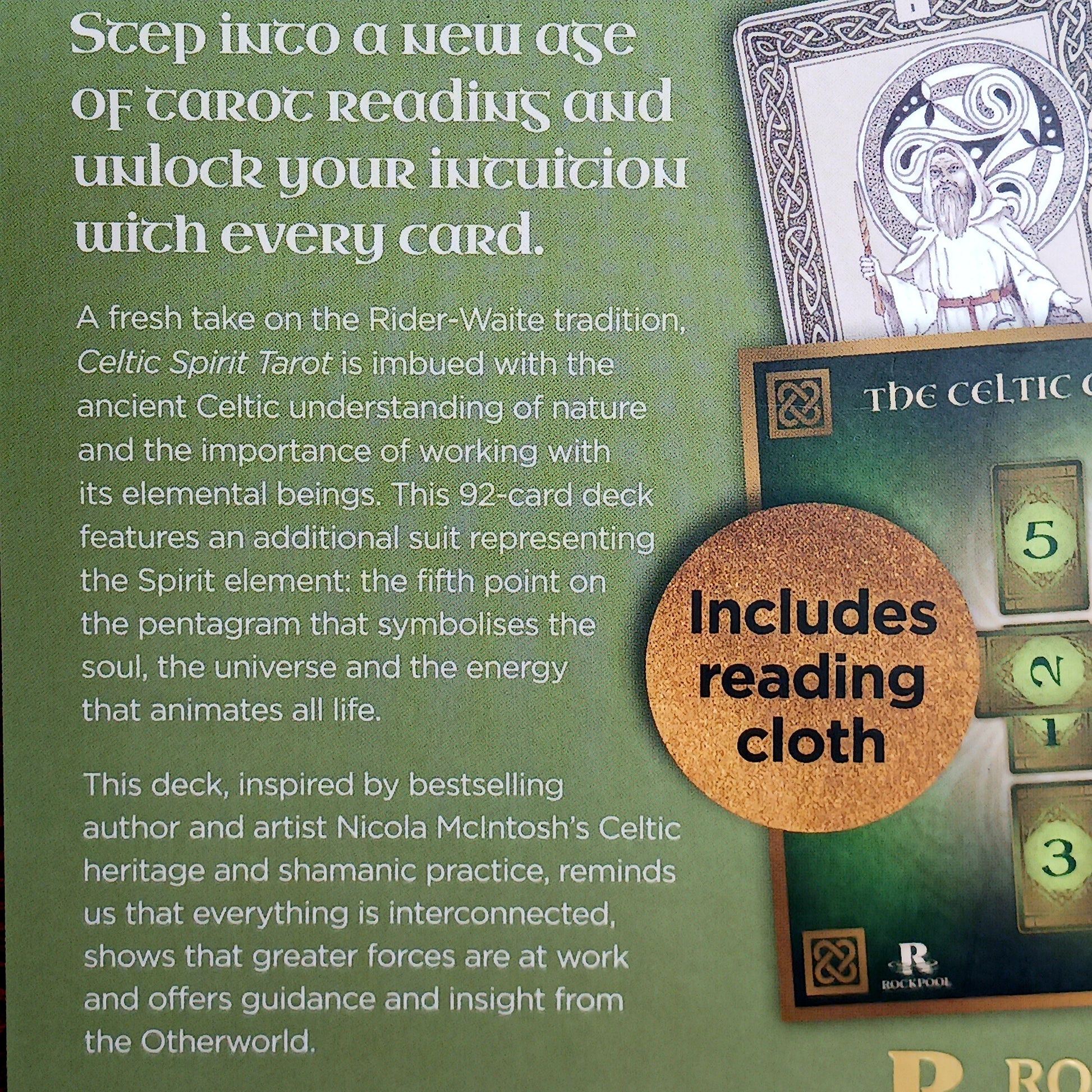Step into a new age of tarot reading with the Celtic Spirit Tarot, a powerful 92-card deck inspired by the traditional Rider-Waite Tarot system and enriched with ancient Celtic wisdom.