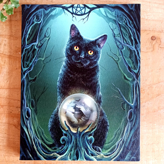 The Rise of the Witches Canvas Plaque by renowned fantasy artist Lisa Parker captures a powerful moment of witchcraft and feminine magic. 