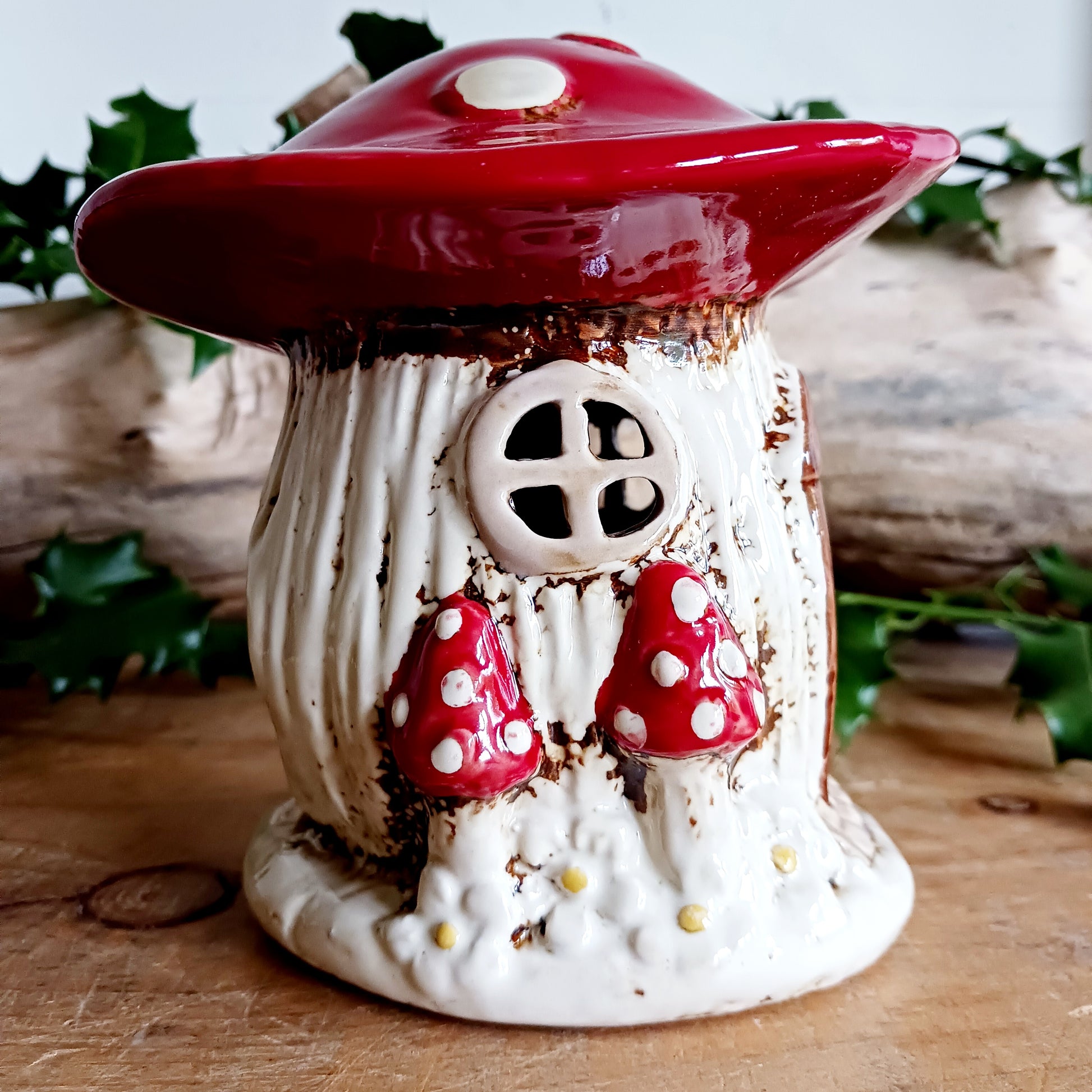 Bring a touch of woodland magic to your home with this new beautiful Red Mushroom House Tealight Holder from Village Pottery. Each piece is handcrafted and hand-finished, ensuring no two are ever the same.