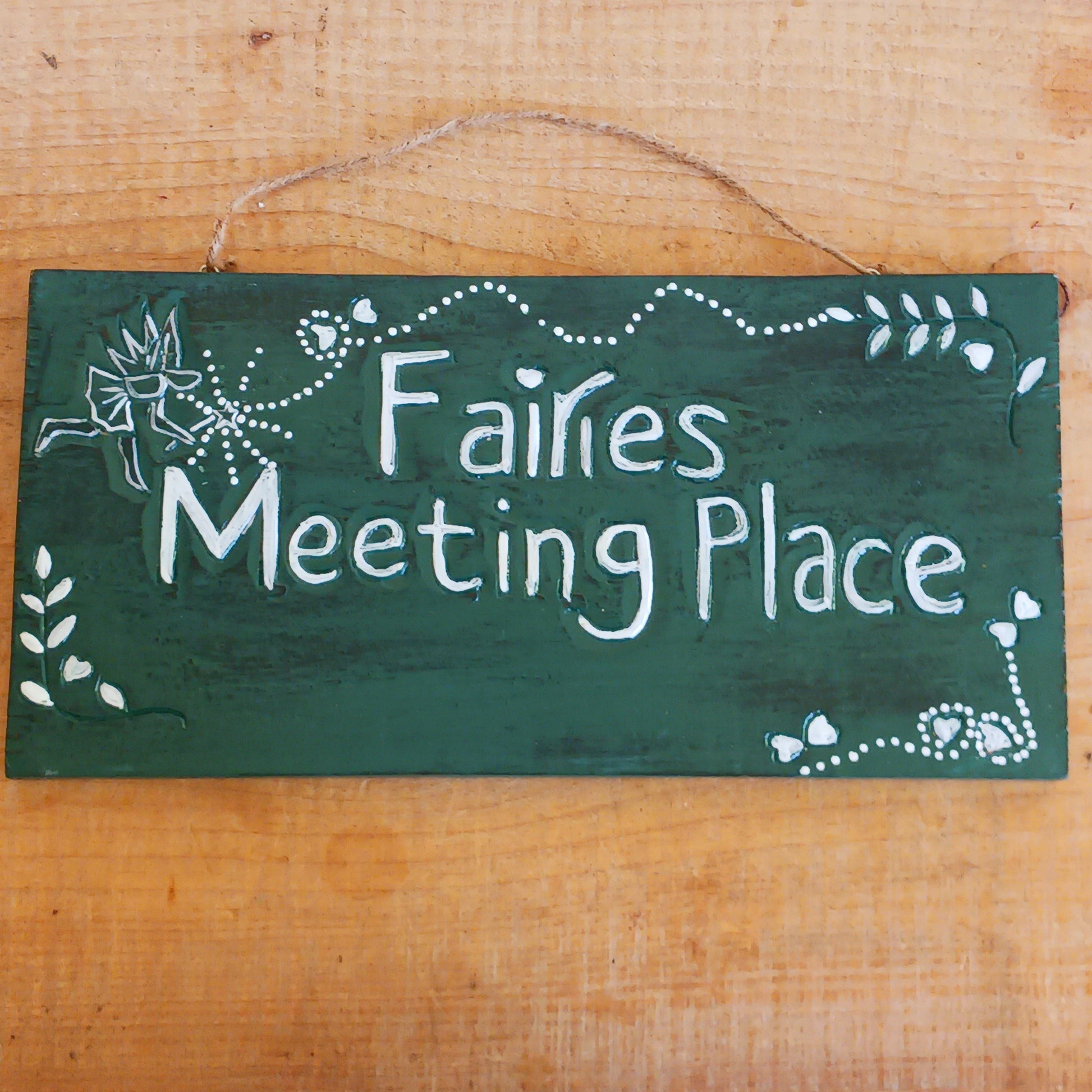 Create a whimsical atmosphere in your garden with our Fairies Meeting Place Sign. Crafted to spark imagination, this enchanting piece transforms any outdoor space into a magical fairytale setting. Perfect for fairy garden enthusiasts, children, or anyone who adores a touch of fantasy, this sign invites wonder and delight. Place it among your plants, flowers, or pathways and watch your garden come to life with charm and storytelling magic.